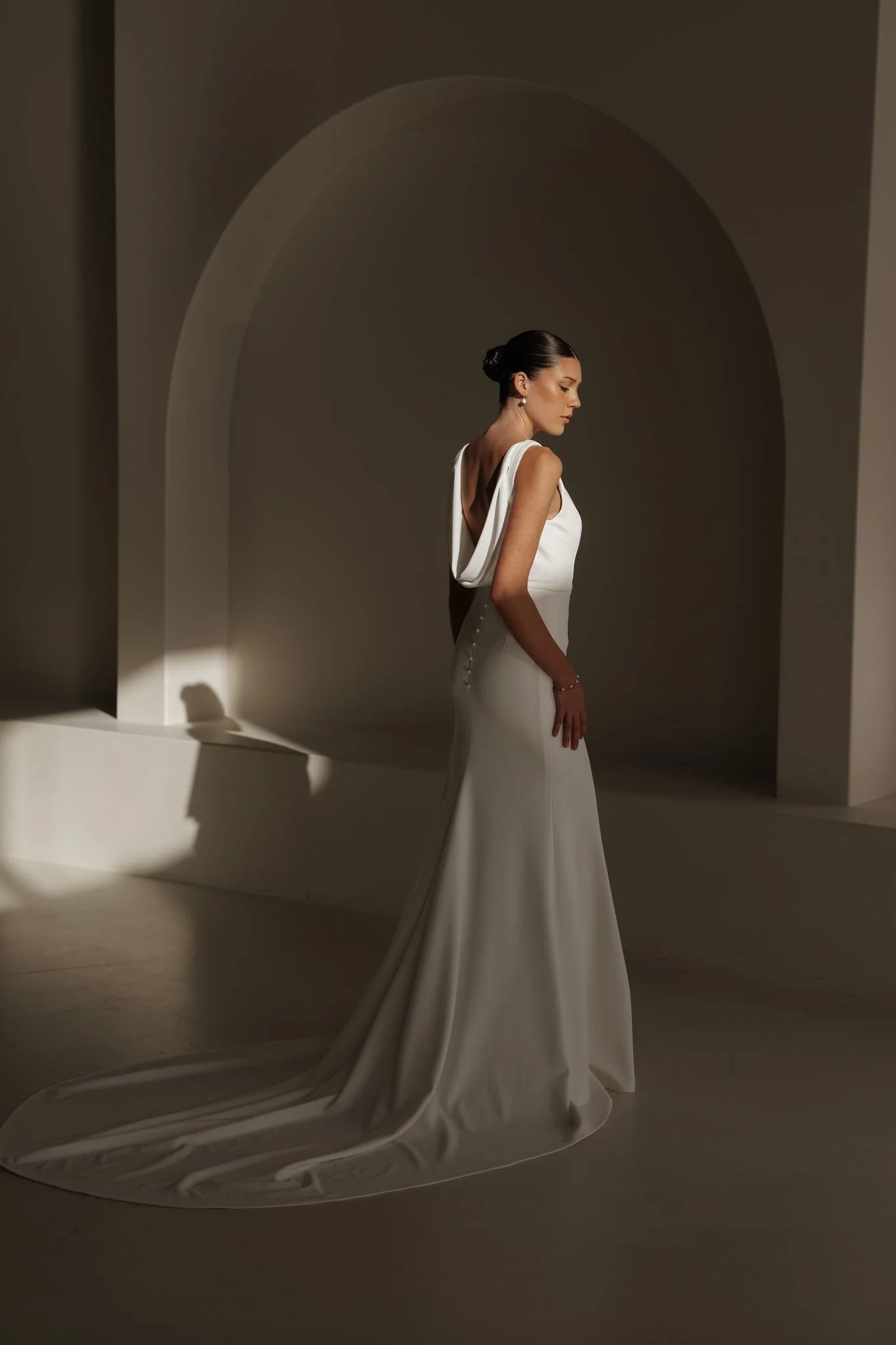 Erin Clare Bridal Alaska Crepe Gown Australian Made Wedding Dresses