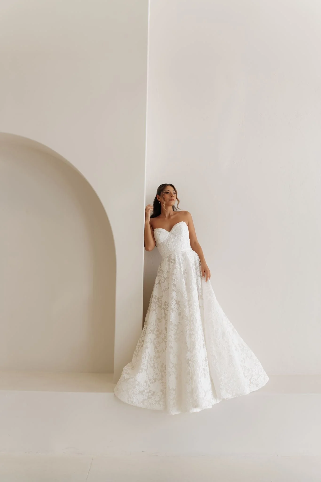 Erin Clare Bridal Ivy Strapless Lace Wedding Dress