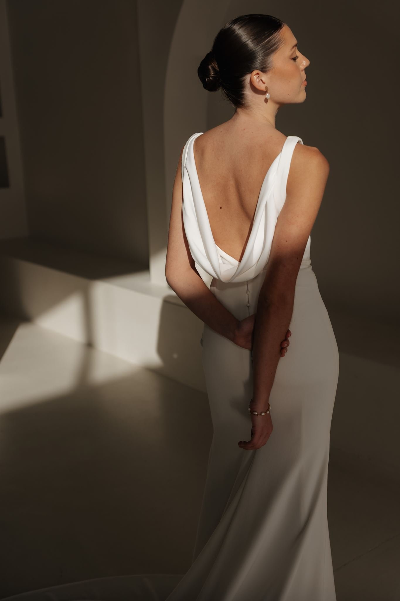 Erin Clare Bridal Alaska Crepe Gown Australian Made Wedding Dresses