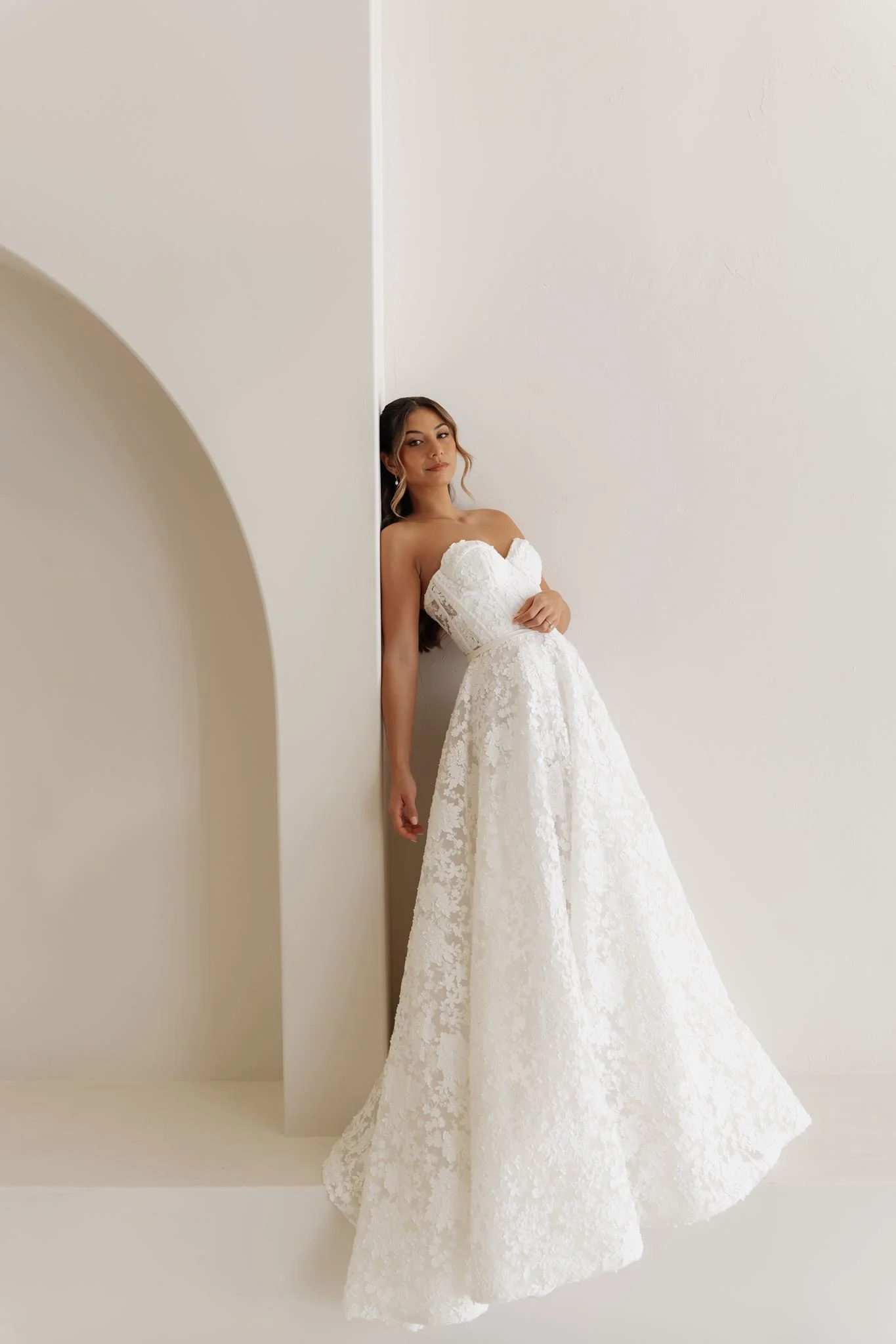 Erin Clare Bridal Ivy Strapless Lace Wedding Dress