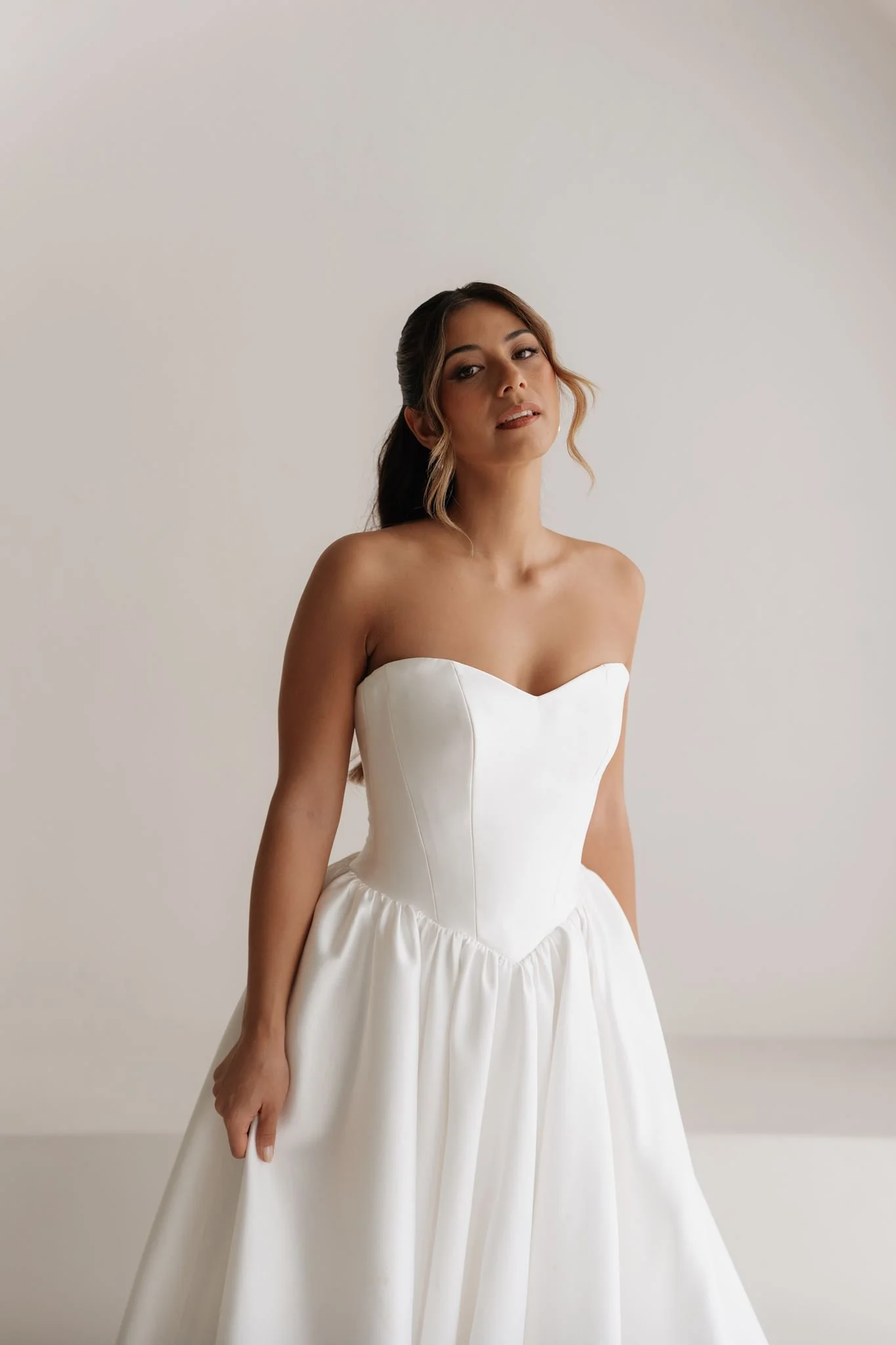 Erin Clare Bridal Cyndi Basque Waist Strapless Gown