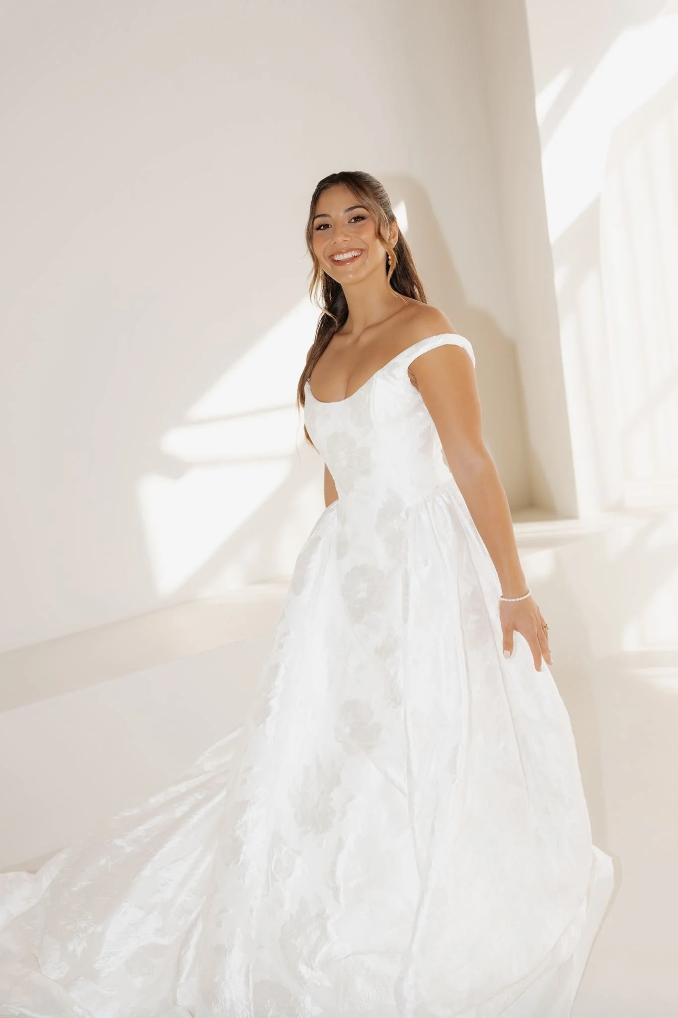 Erin Clare Bridal Posie Off Shoulder Ballgown