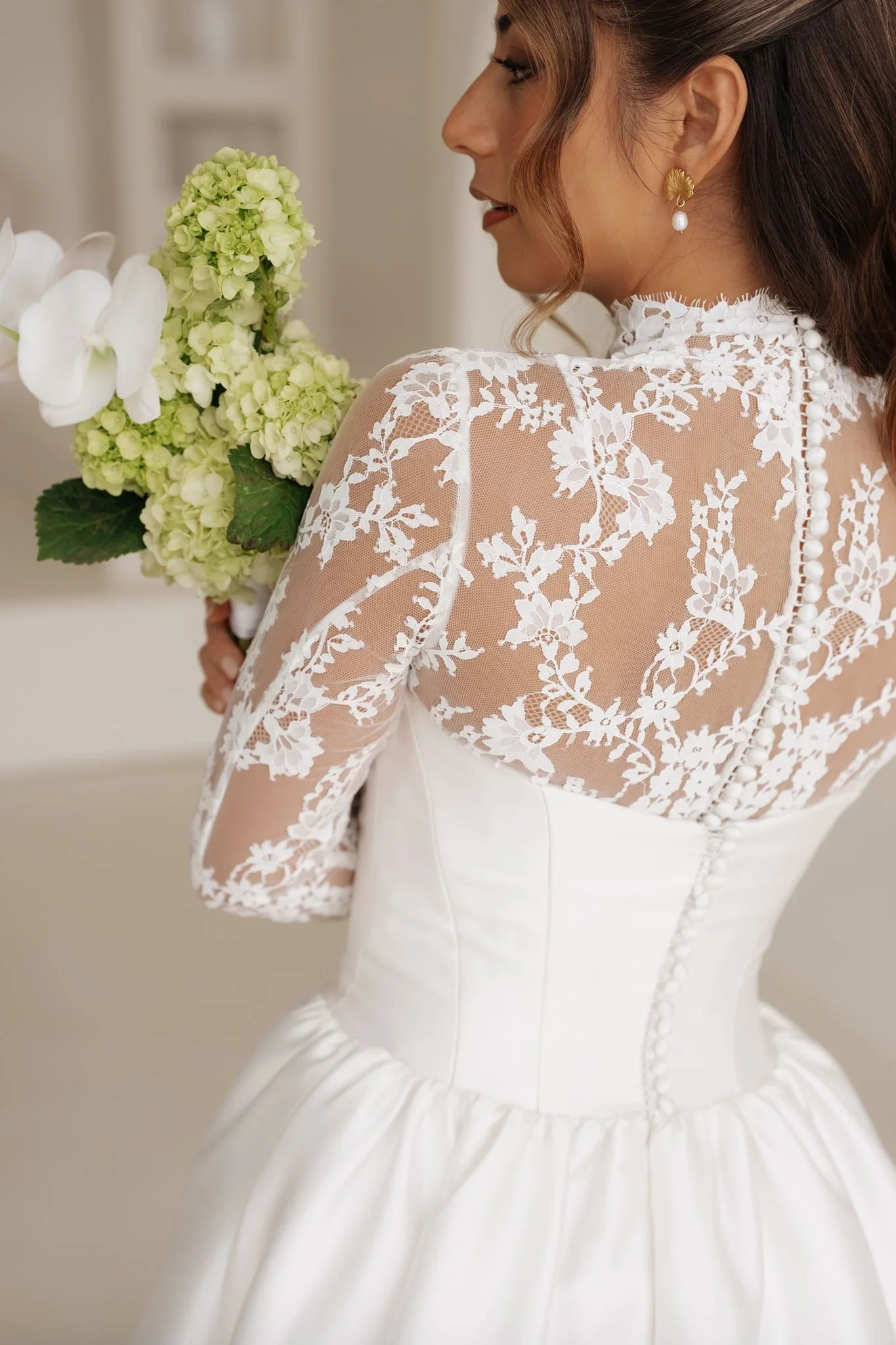 Erin Clare Bridal Olivia Lace Top