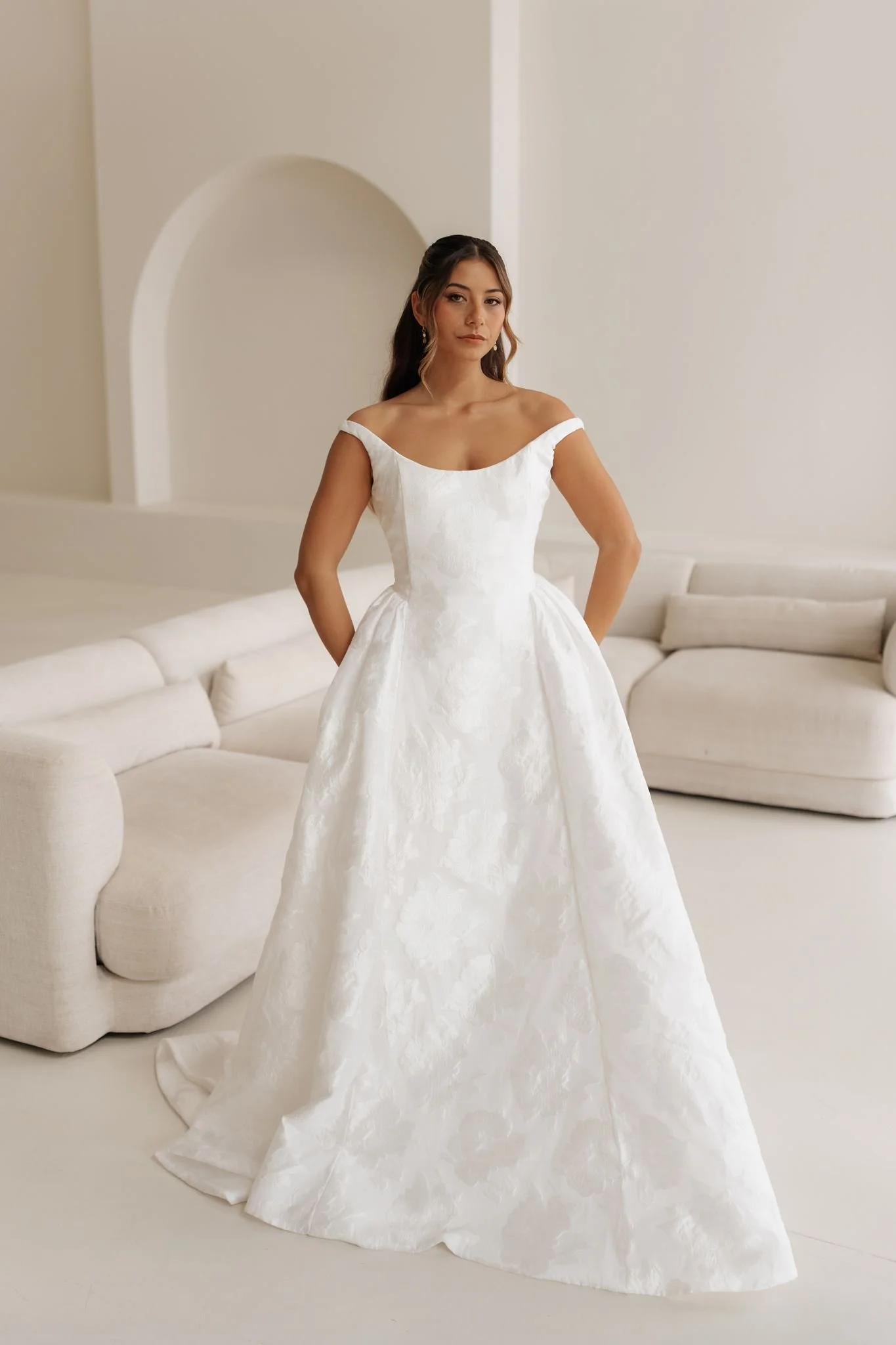 Posie Off Shoulder Ballgown