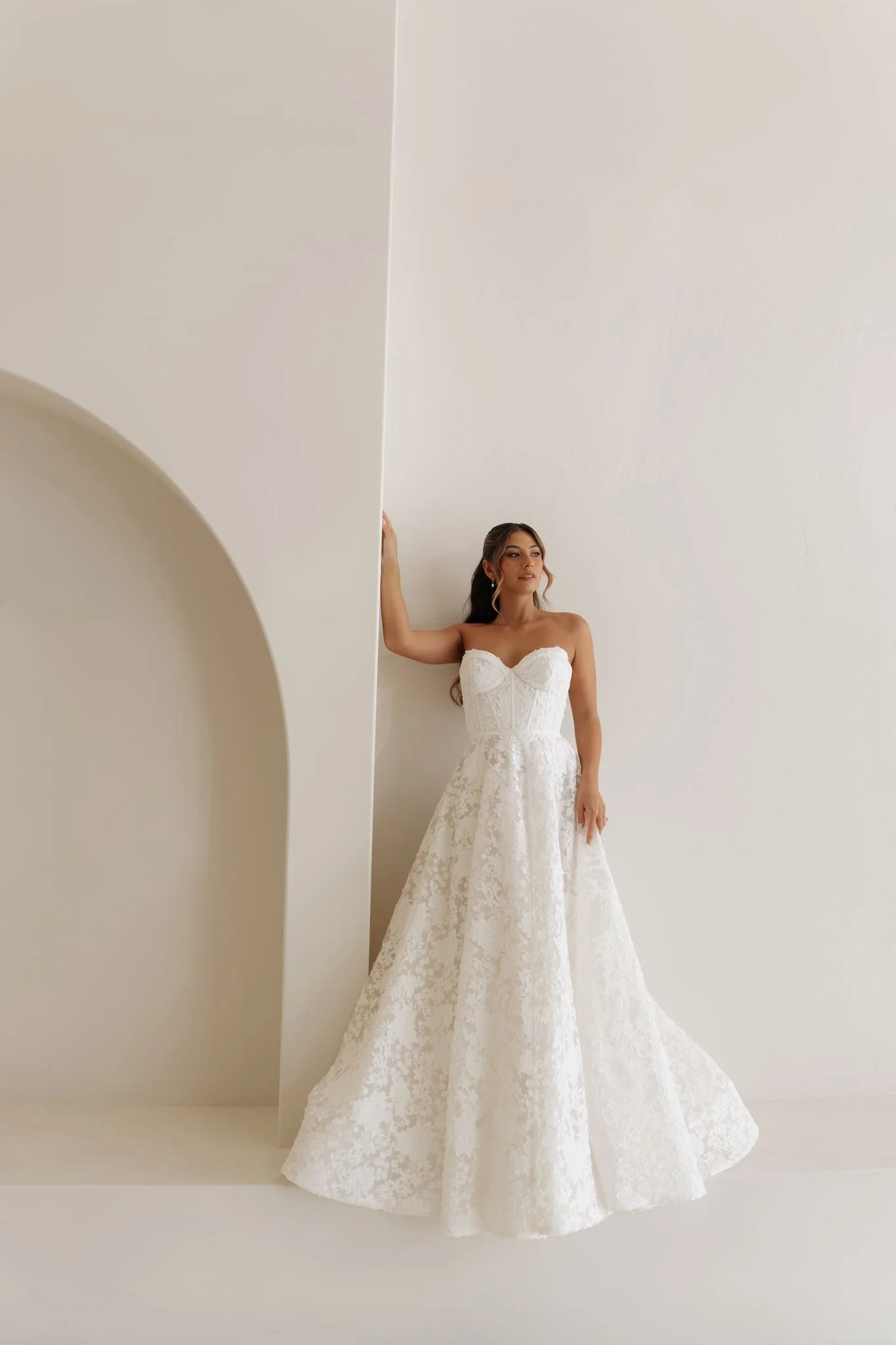 Erin Clare Bridal Ivy Strapless Lace Wedding Dress