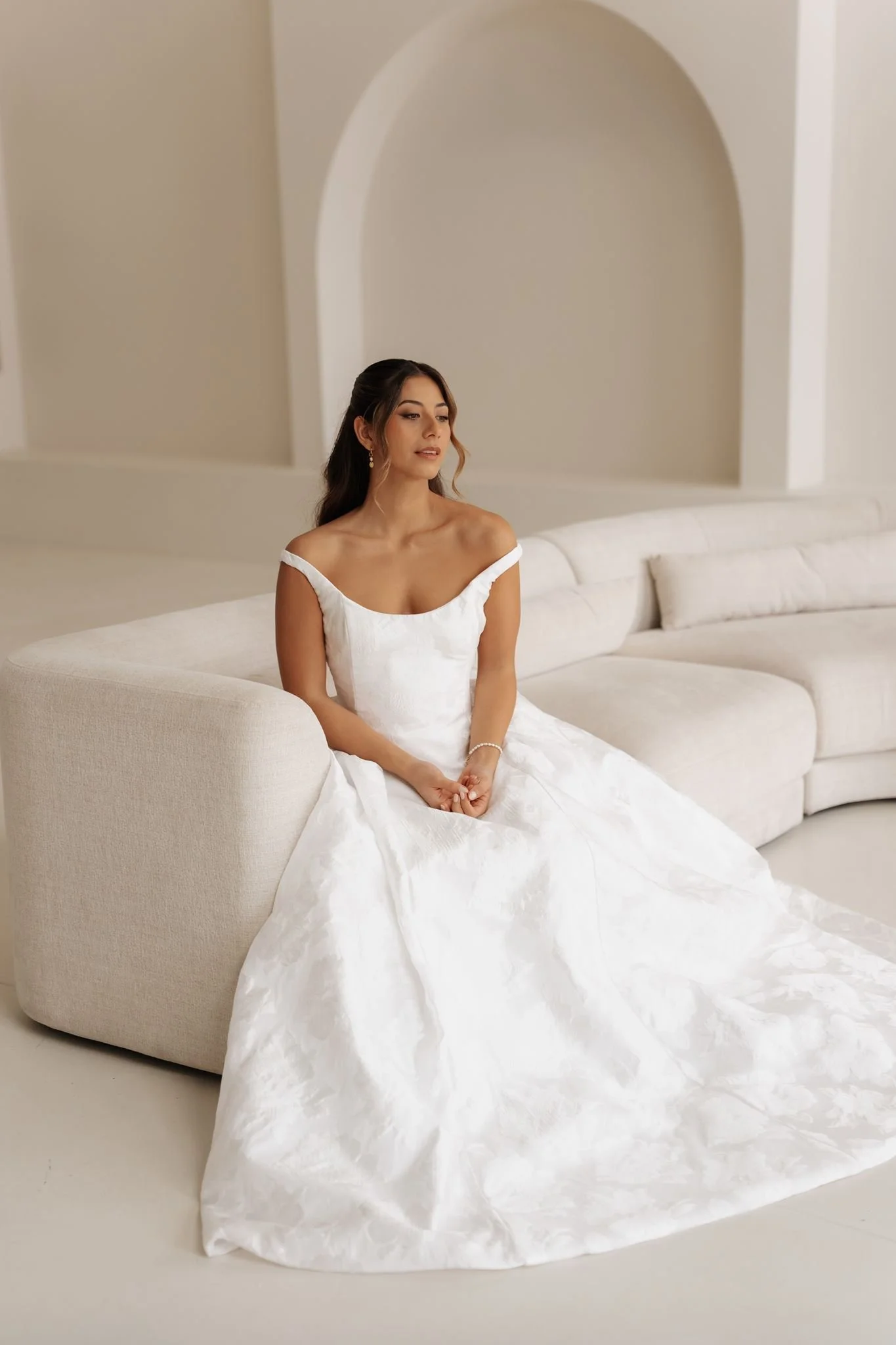 Erin Clare Bridal Posie Off Shoulder Ballgown