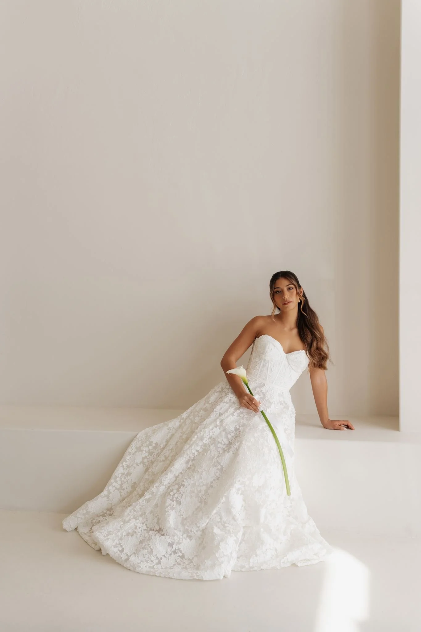 Erin Clare Bridal Ivy Strapless Lace Wedding Dress