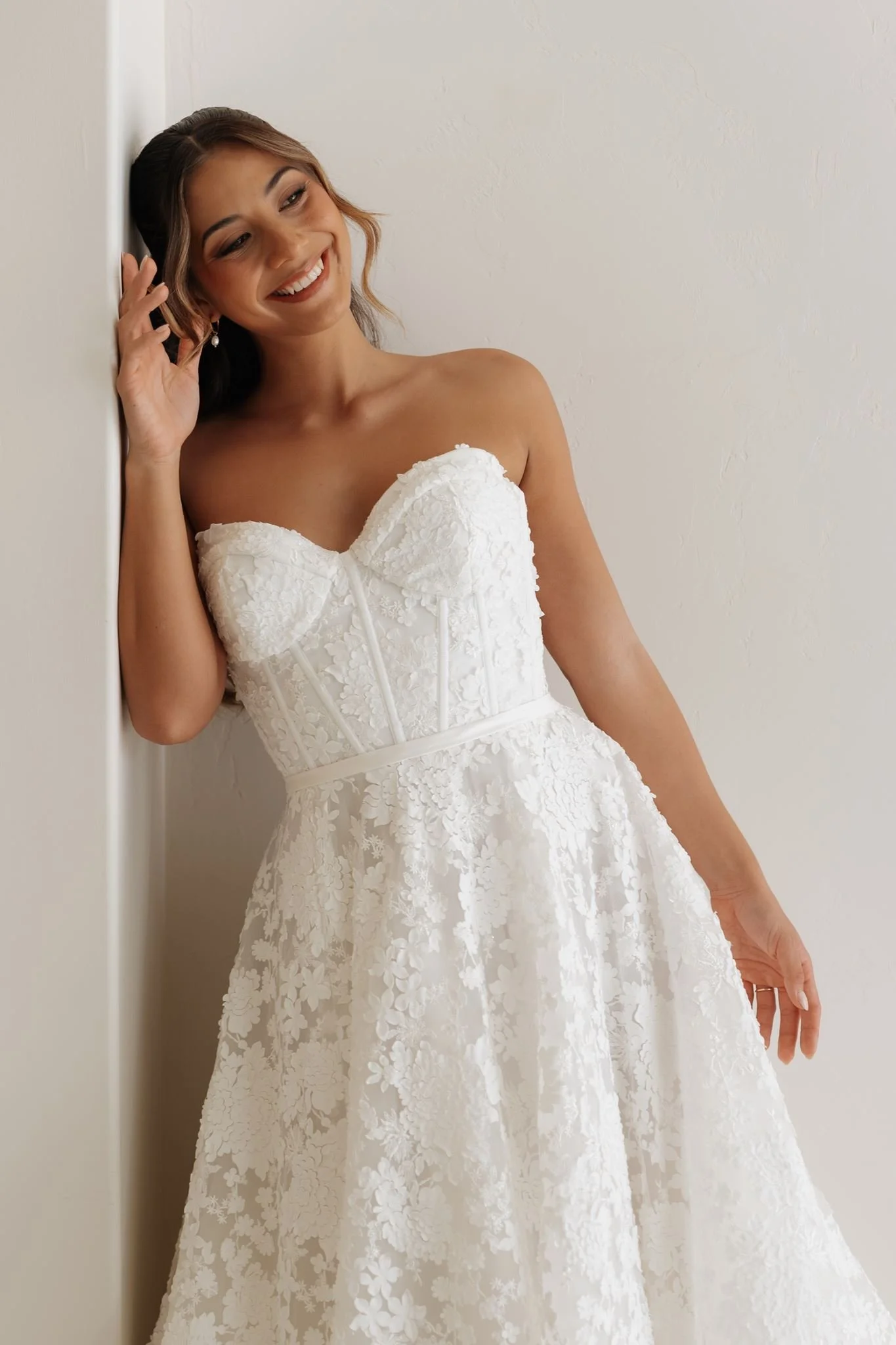 Erin Clare Bridal Ivy Strapless Lace Wedding Dress