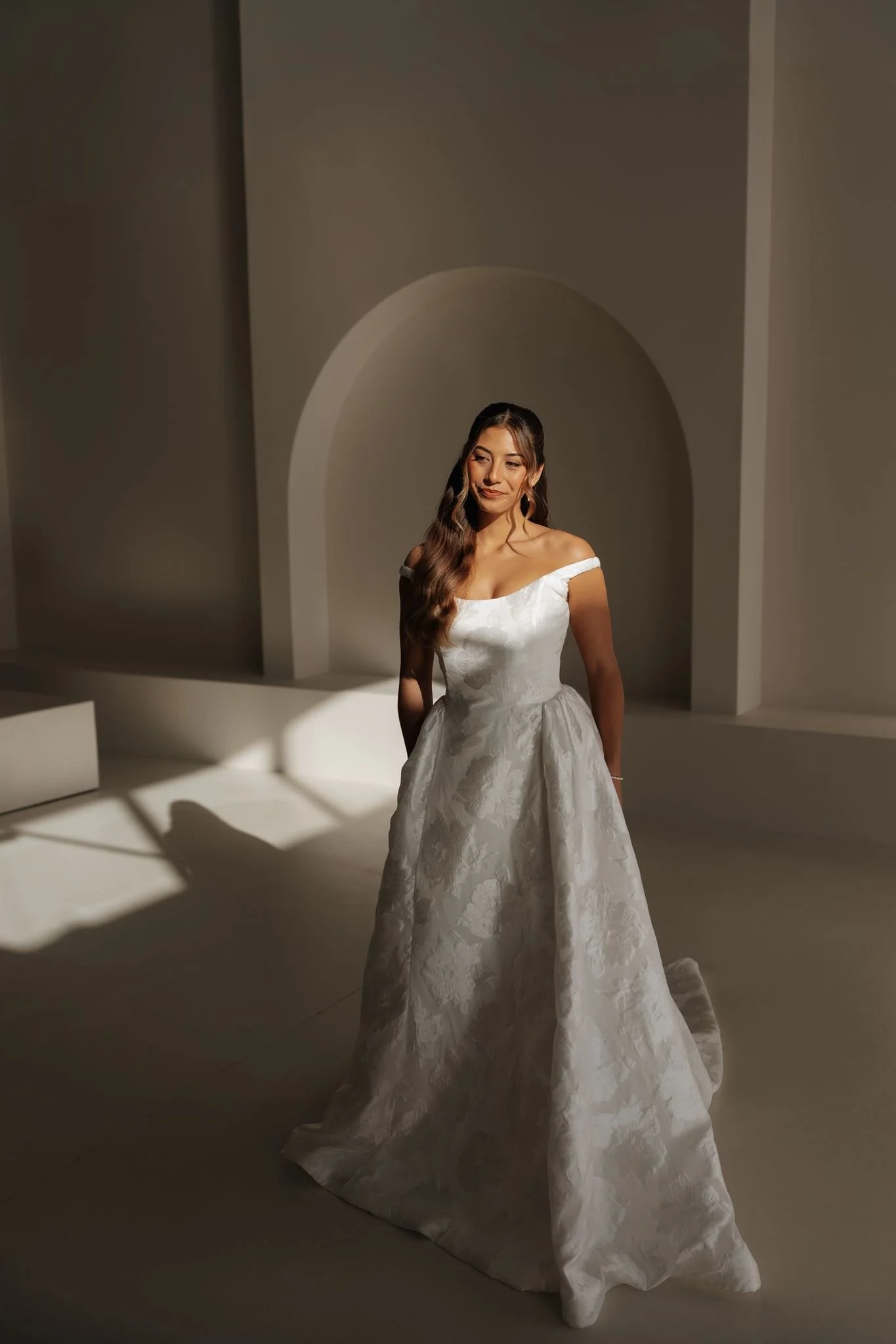 Erin Clare Bridal Posie Off Shoulder Ballgown
