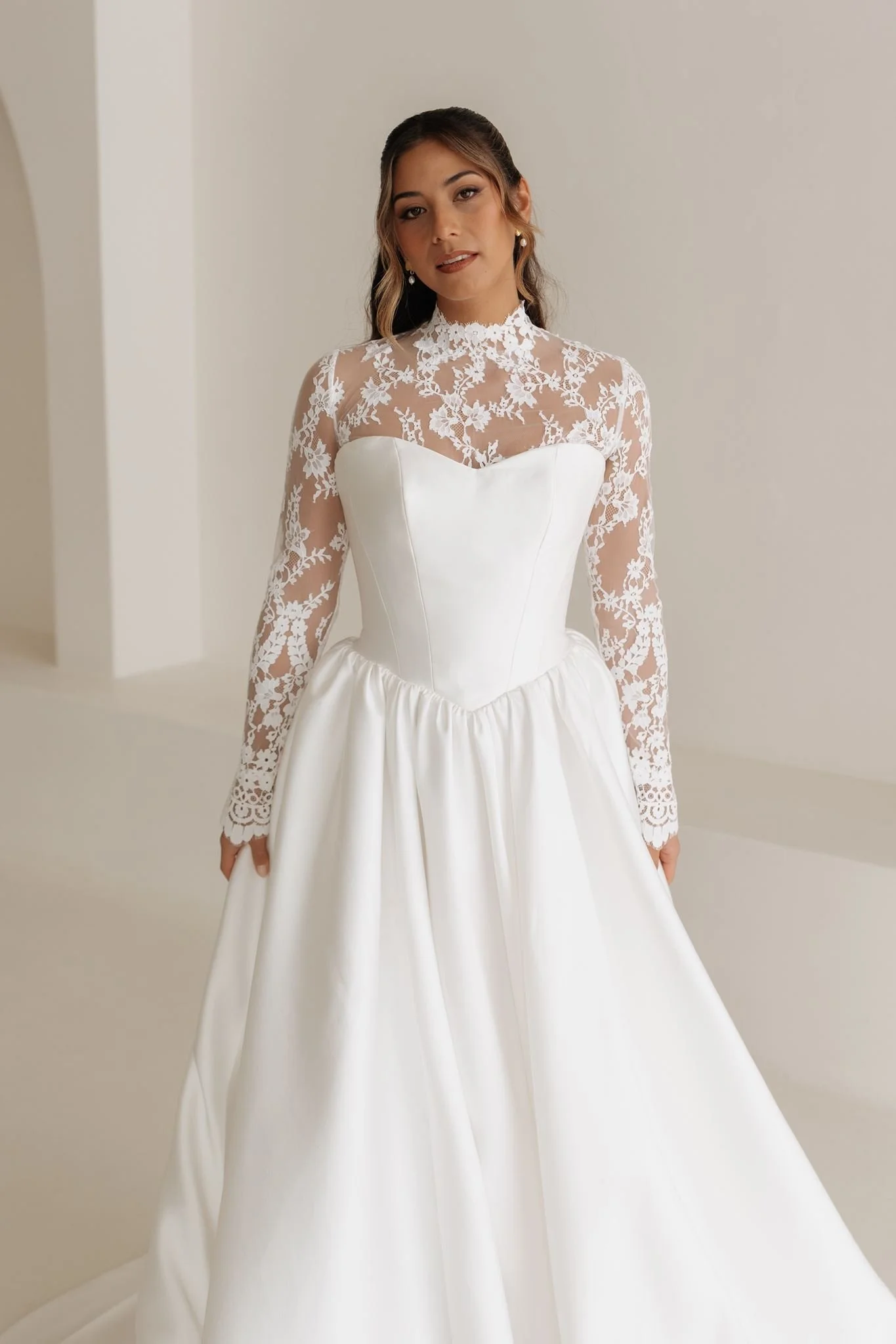 Erin Clare Bridal Olivia Lace Top