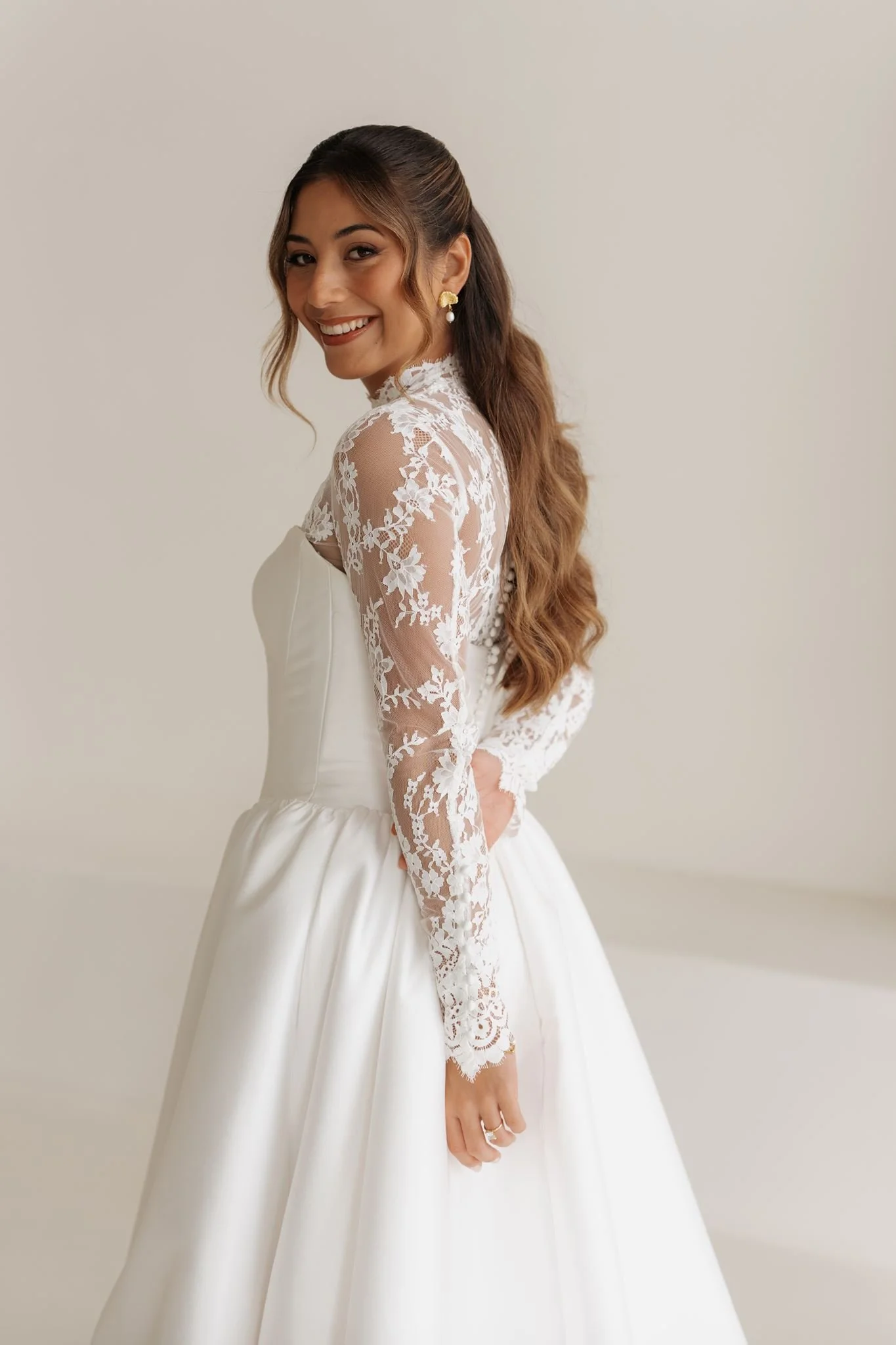 Erin Clare Bridal Olivia Lace Top