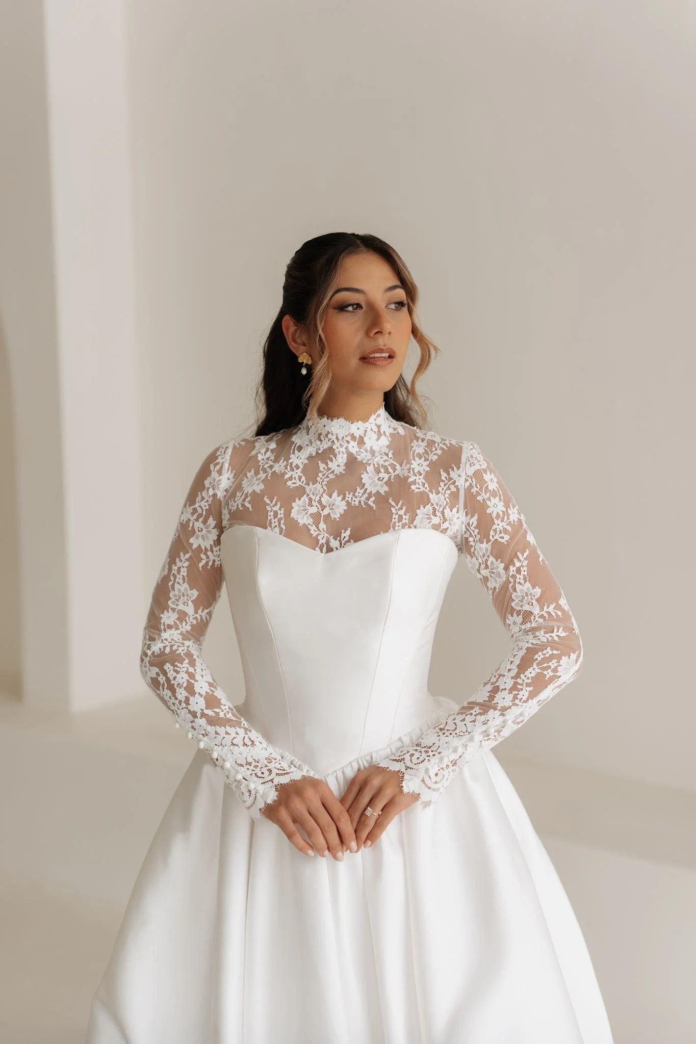 Erin Clare Bridal Cyndi Basque Waist Strapless Gown