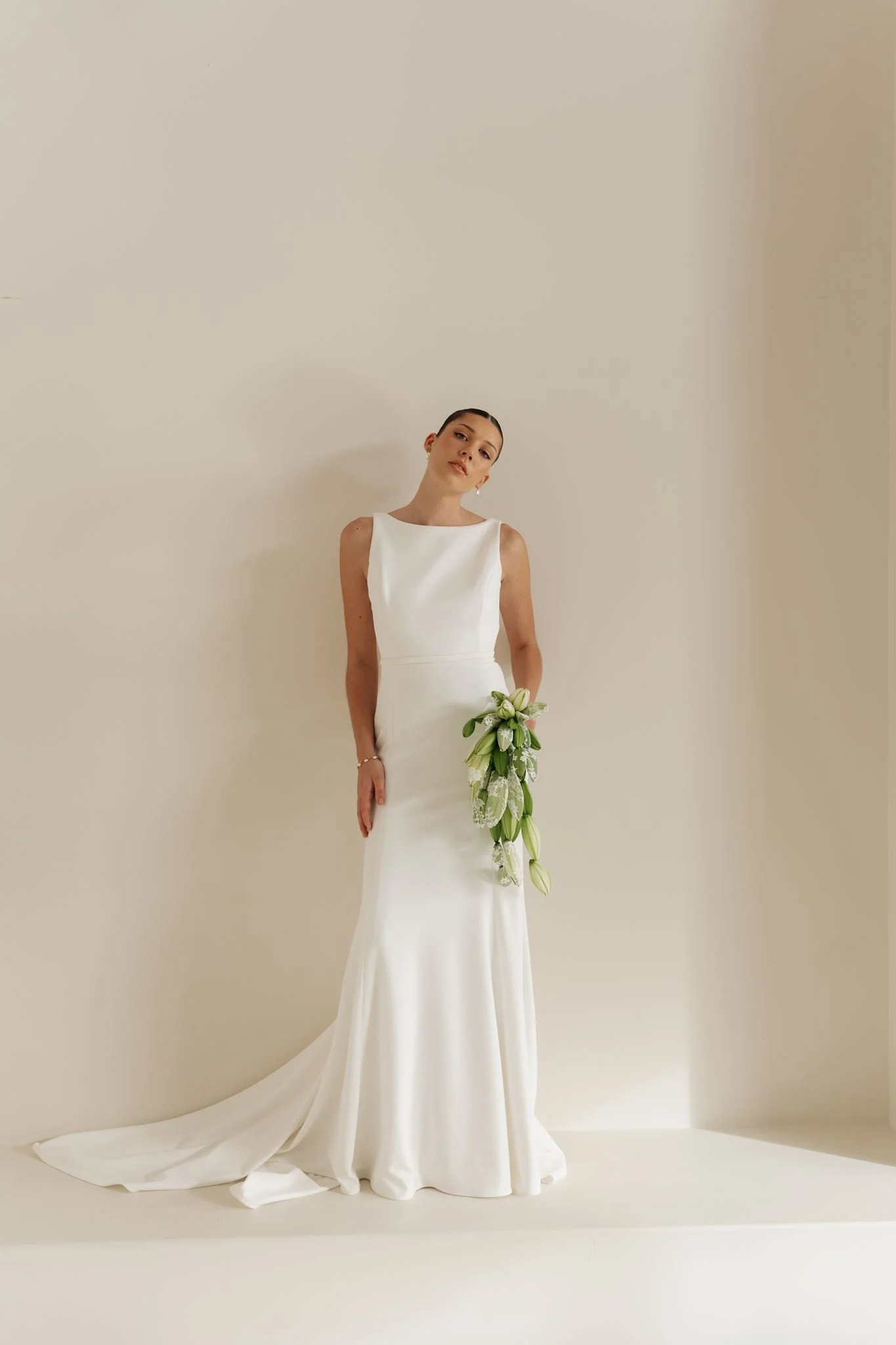 Erin Clare Bridal Alaska Crepe Gown Australian Made Wedding Dresses