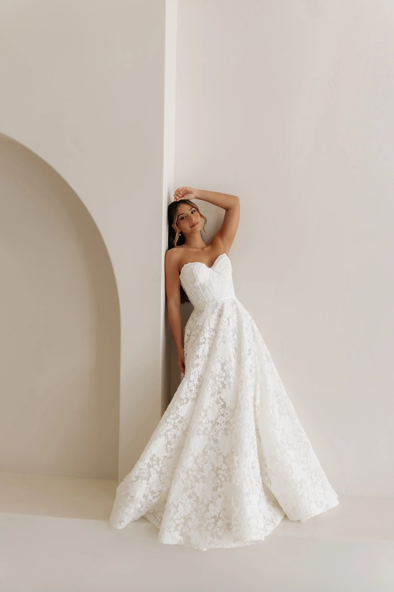 Erin Clare Bridal Ivy Strapless Lace Wedding Dress