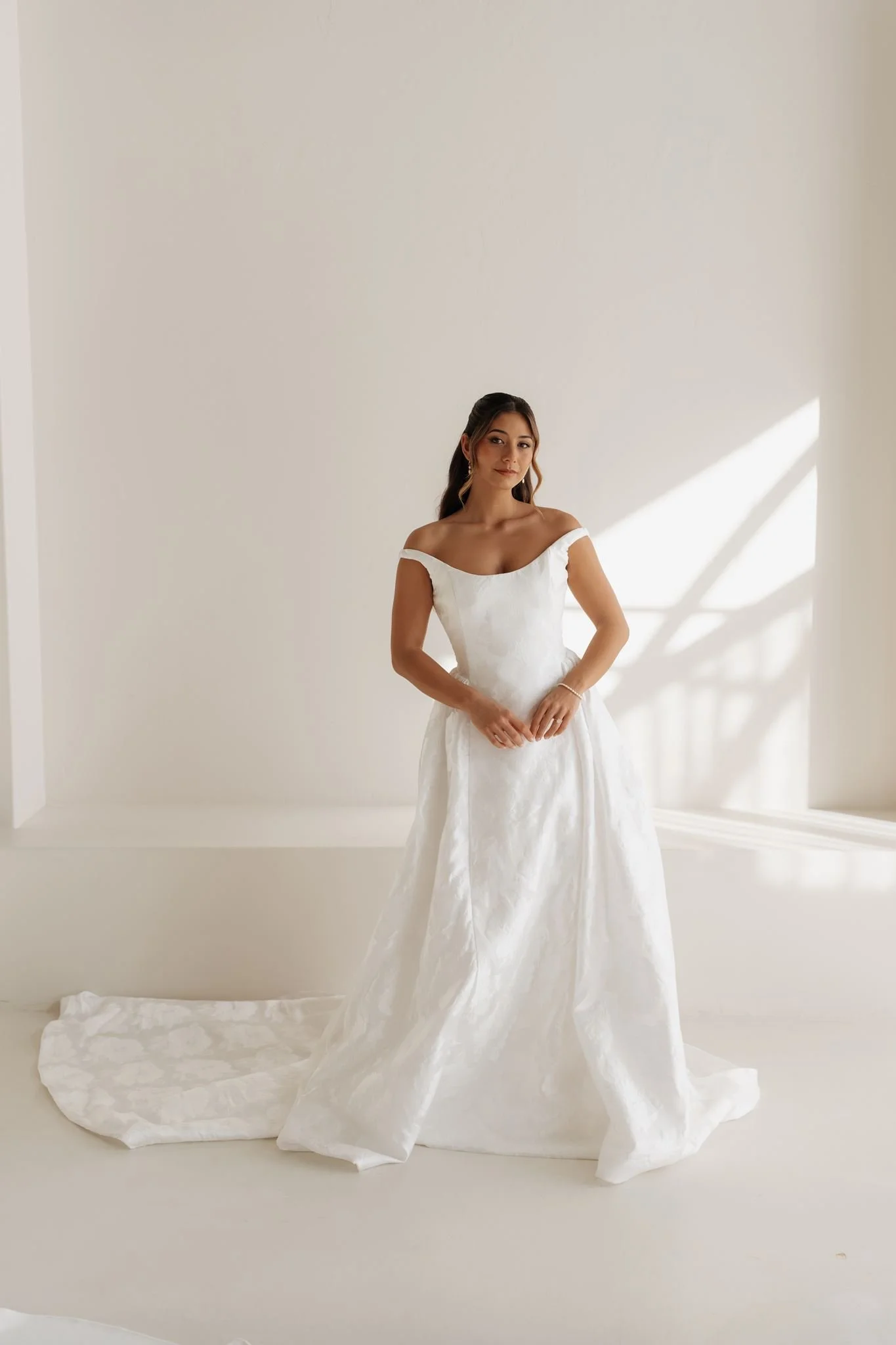 Erin Clare Bridal Posie Off Shoulder Ballgown