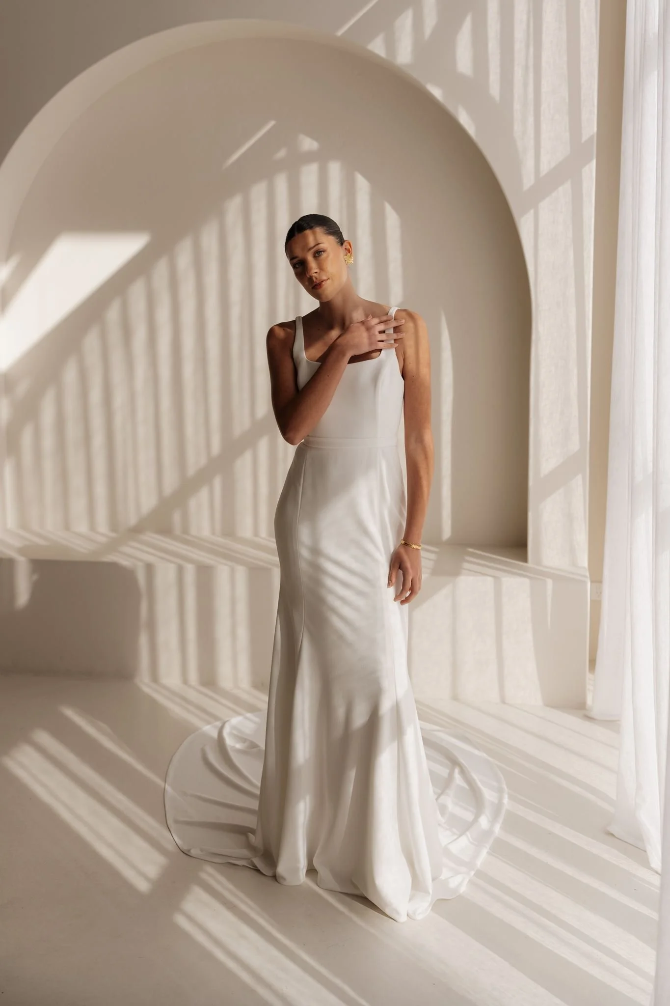 Erin Clare Bridal | Bridget Crepe Bridal Gown | Australian Made Bridal