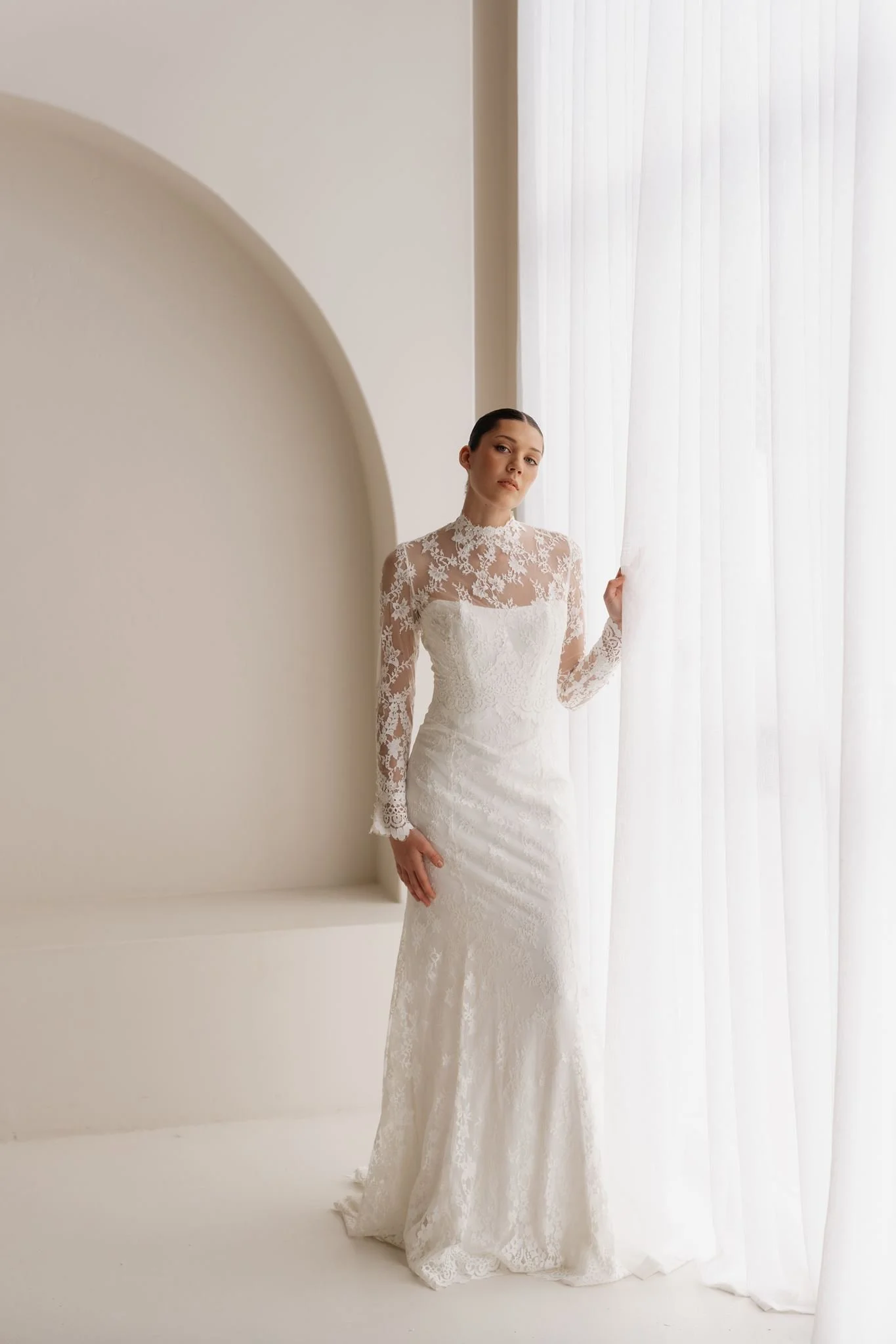 Erin Clare Bridal Olivia Lace Top