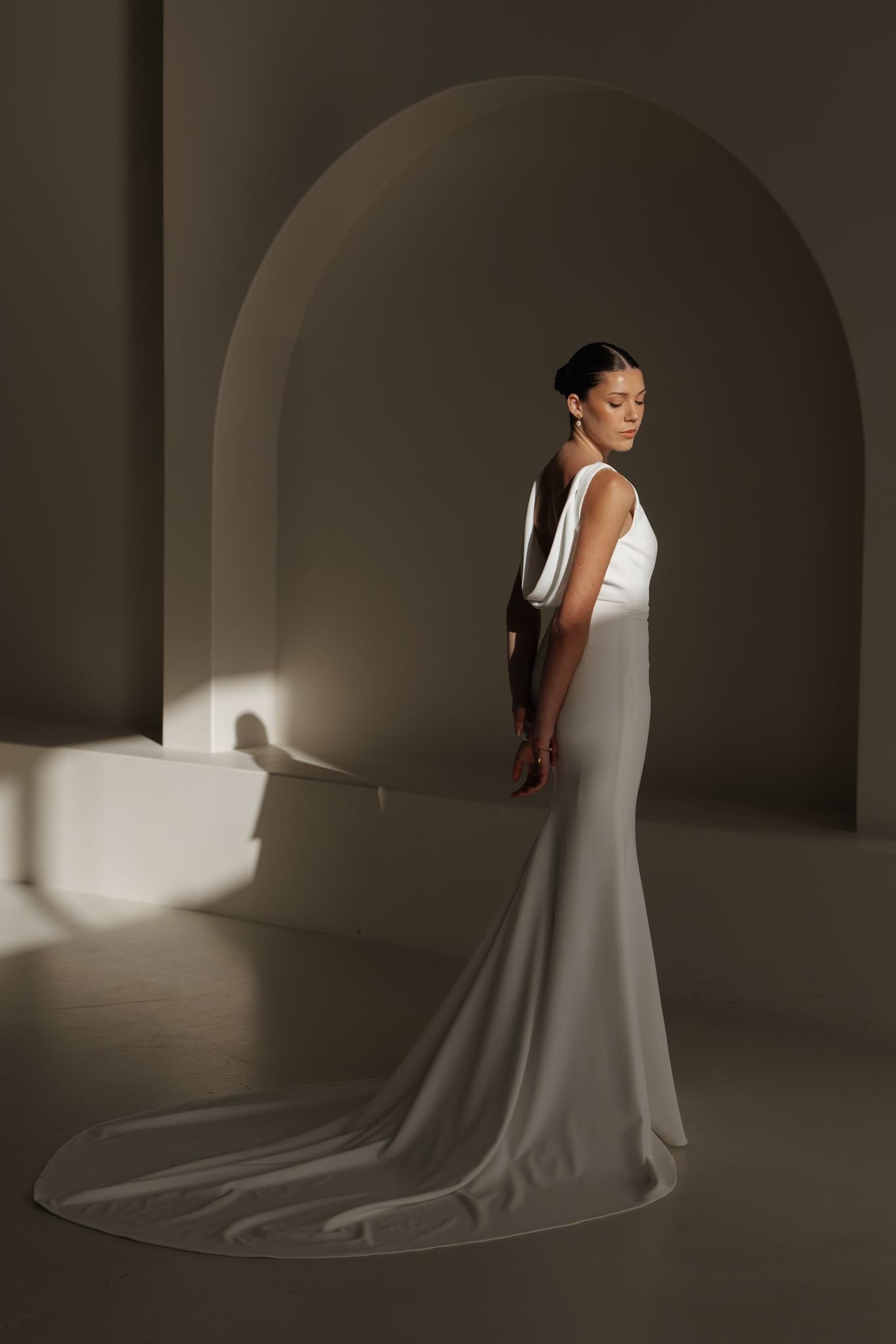 Erin Clare Bridal Alaska Crepe Gown Australian Made Wedding Dresses