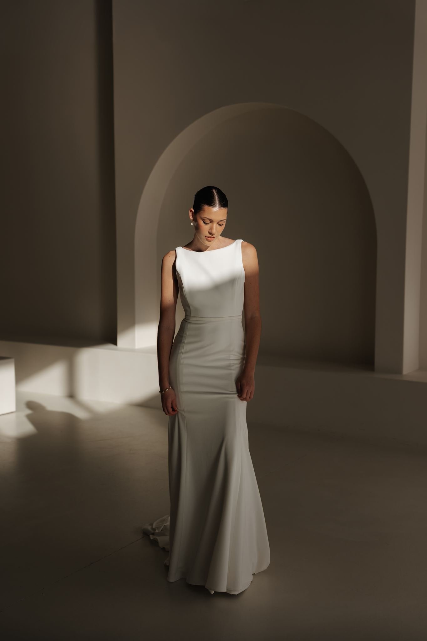 Erin Clare Bridal Alaska Crepe Gown Australian Made Wedding Dresses