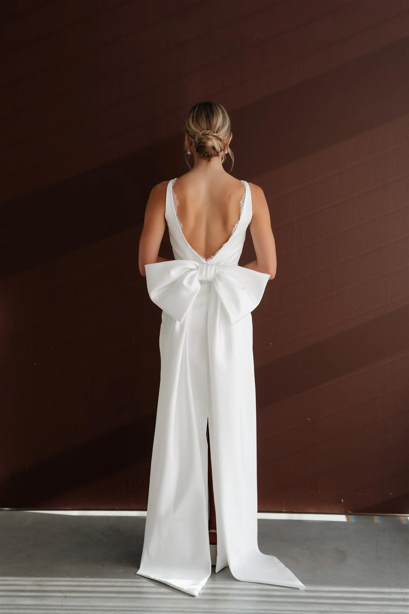 Erin Clare Bridal | Marilyn Pencil Skirt Mikado Gown | Wedding Dress Designer Brisbane