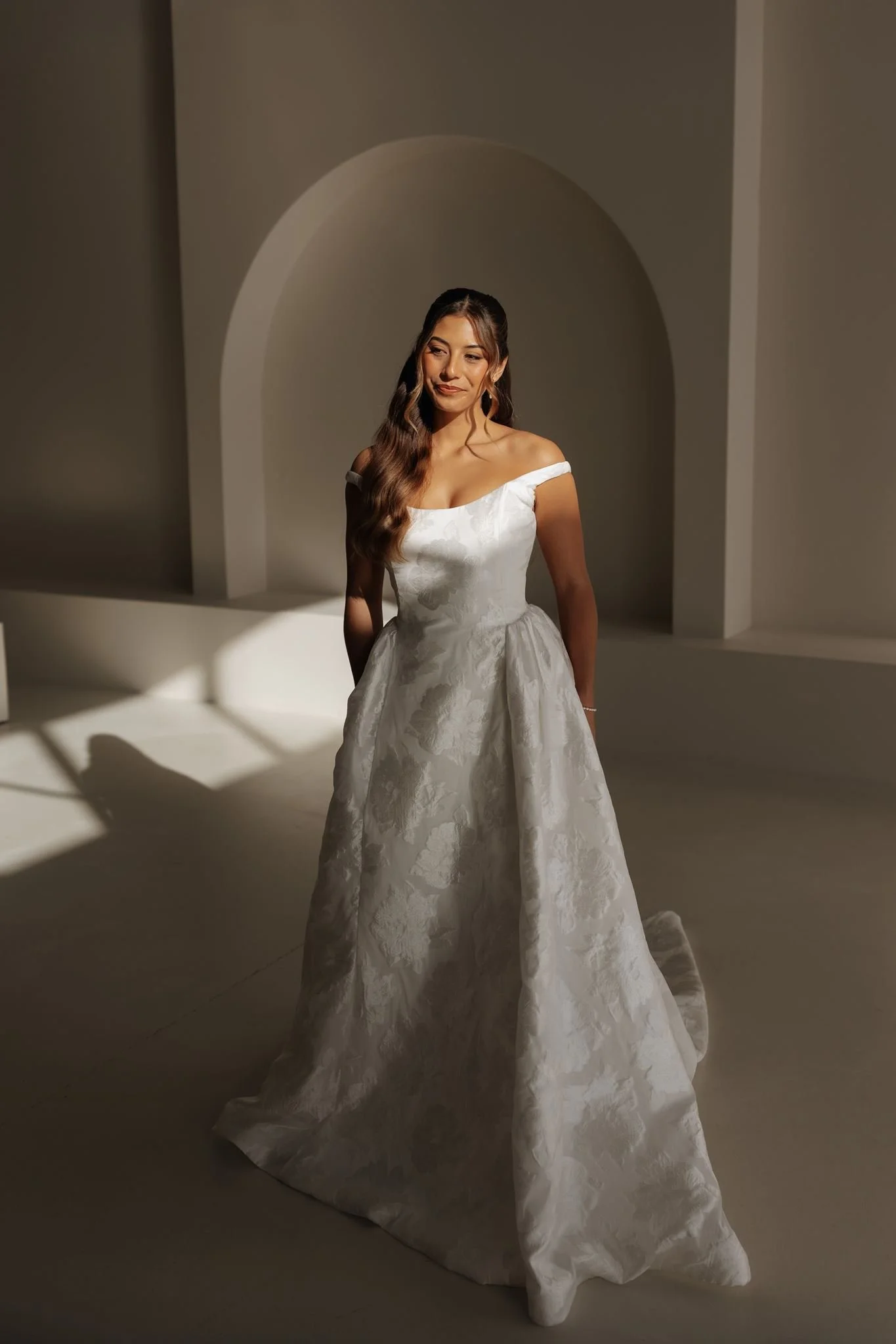 Erin Clare Bridal Posie Off Shoulder Ballgown