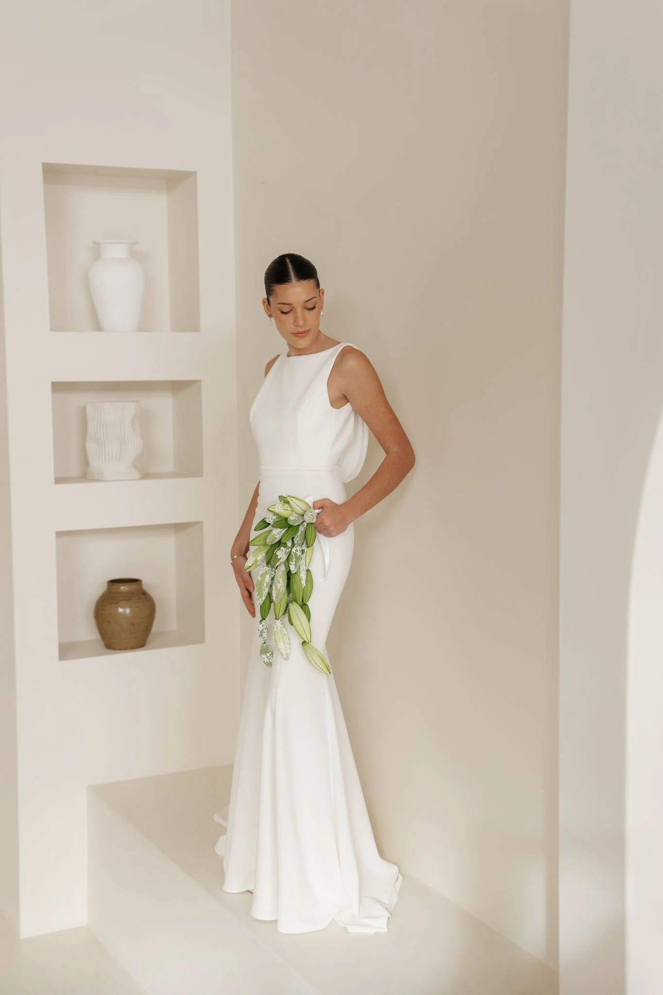Erin Clare Bridal Alaska Crepe Gown Australian Made Wedding Dresses