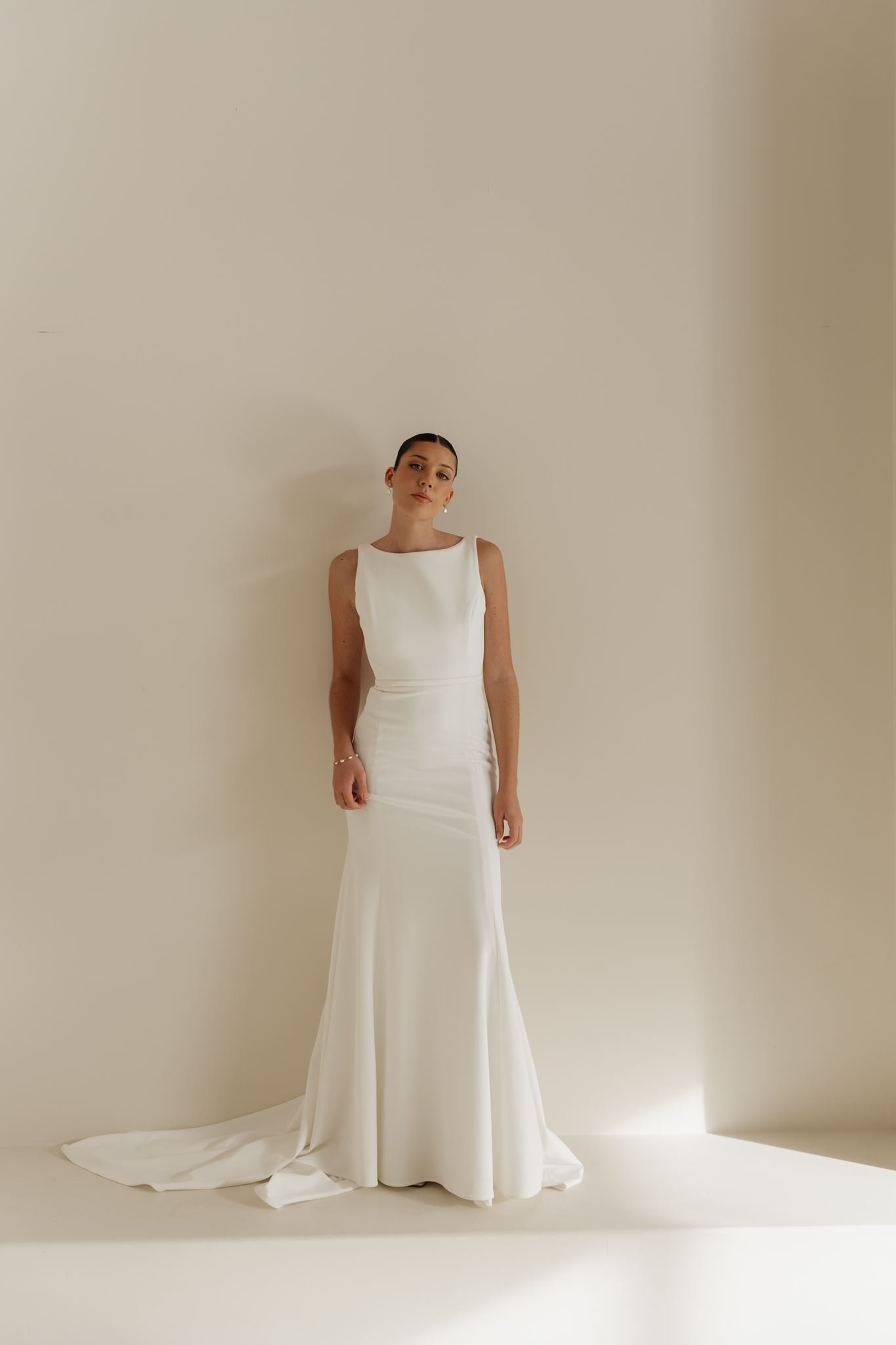 Erin Clare Bridal Alaska Crepe Gown Australian Made Wedding Dresses