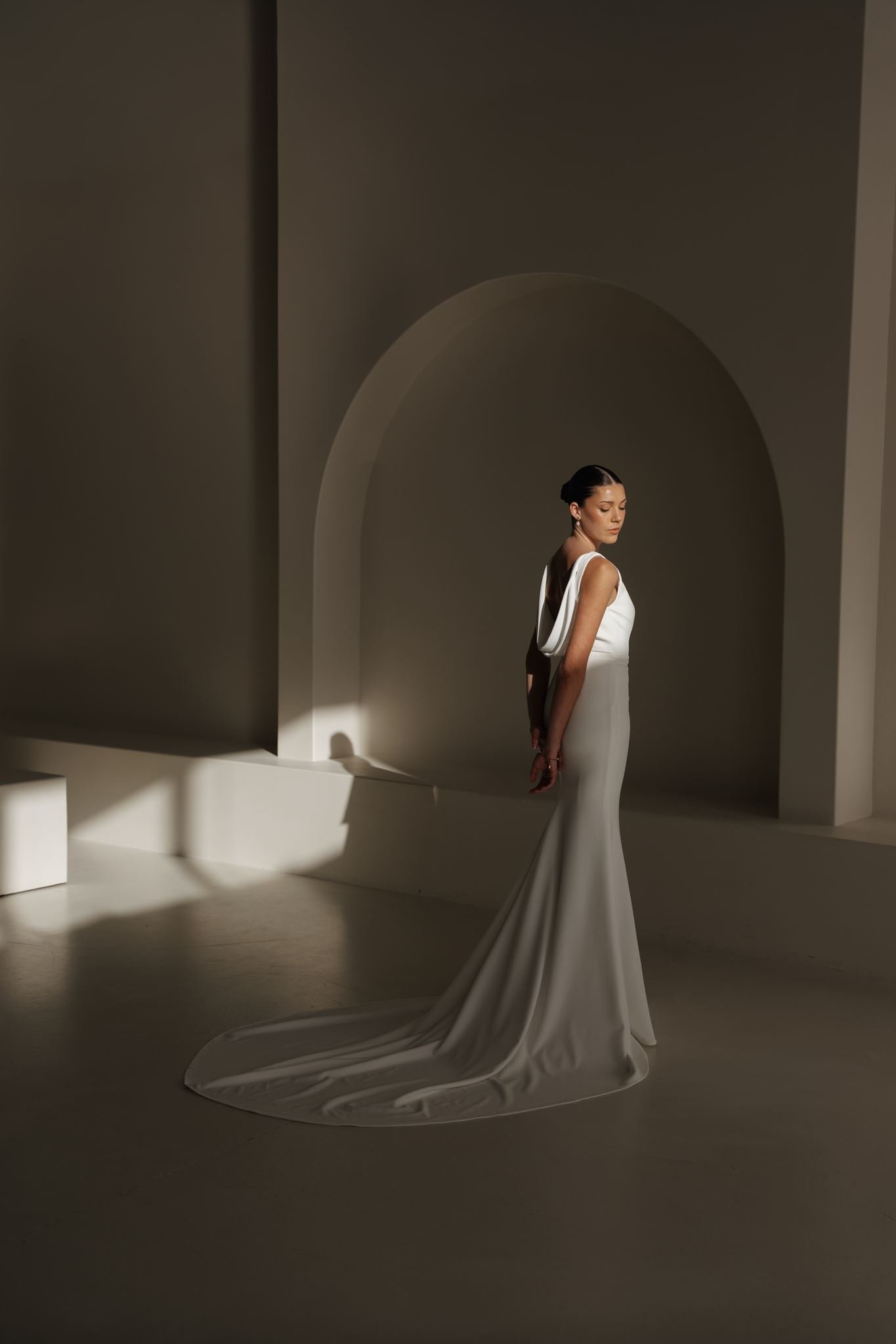Erin Clare Bridal Alaska Crepe Gown Australian Made Wedding Dresses