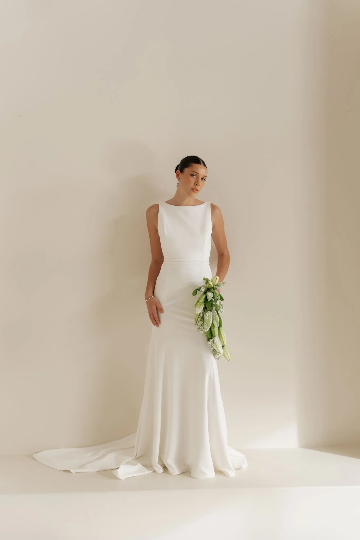 Erin Clare Bridal Alaska Crepe Gown Australian Made Wedding Dresses