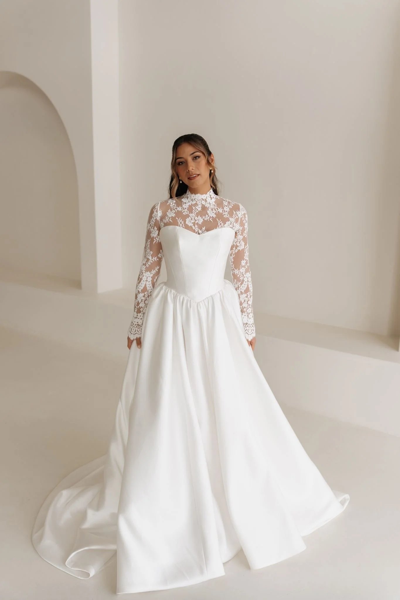 Erin Clare Bridal Olivia Lace Top