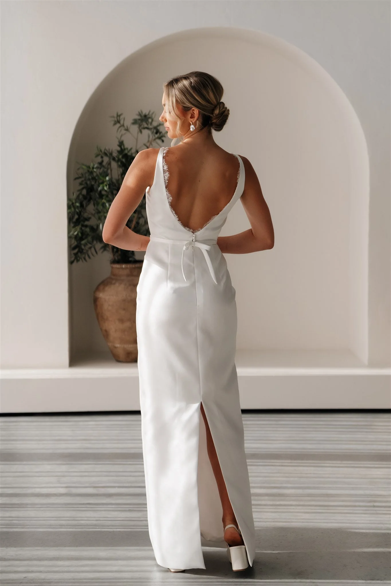 Erin Clare Bridal | Marilyn Pencil Skirt Mikado Gown | Wedding Dress Designer Brisbane