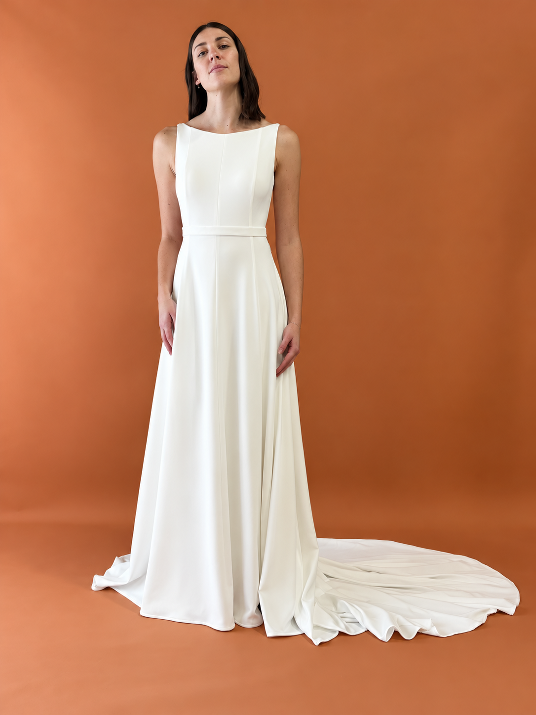 Jane Crepe Gown Sample Size 12