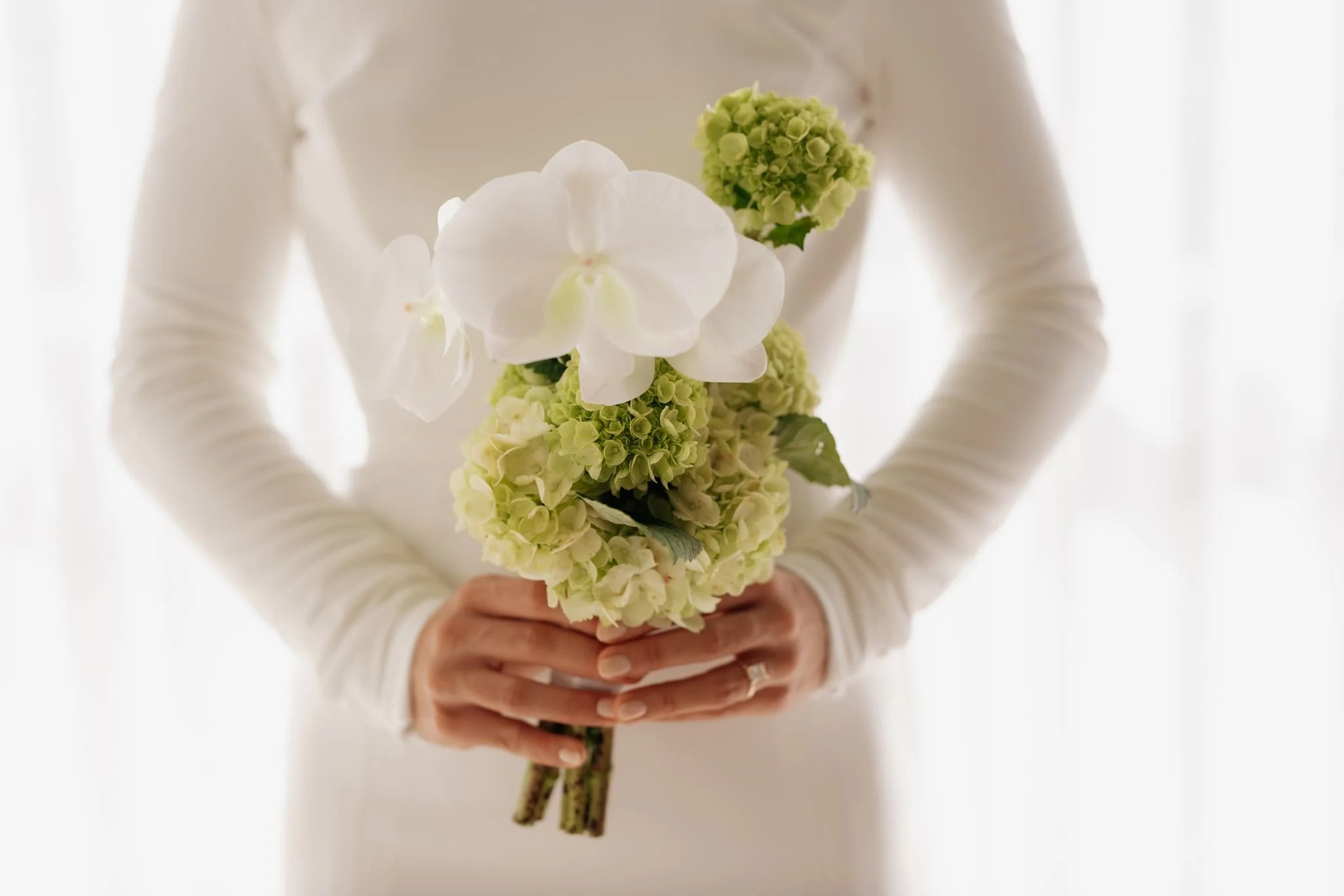 Erin Clare Bridal | Natalia Long Sleeve Crepe Gown | Australian Made Bridal