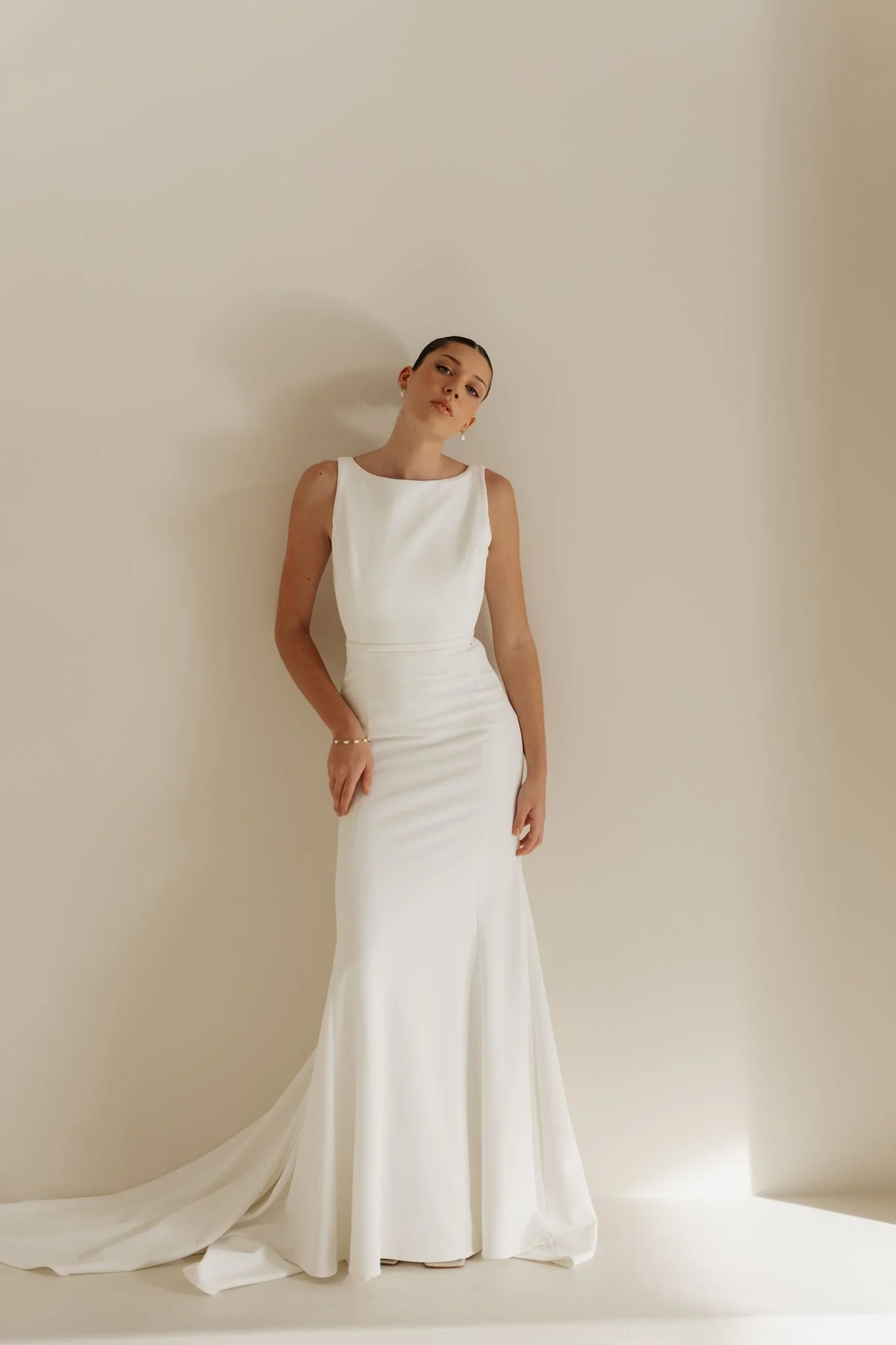 Erin Clare Bridal Alaska Crepe Gown Australian Made Wedding Dresses