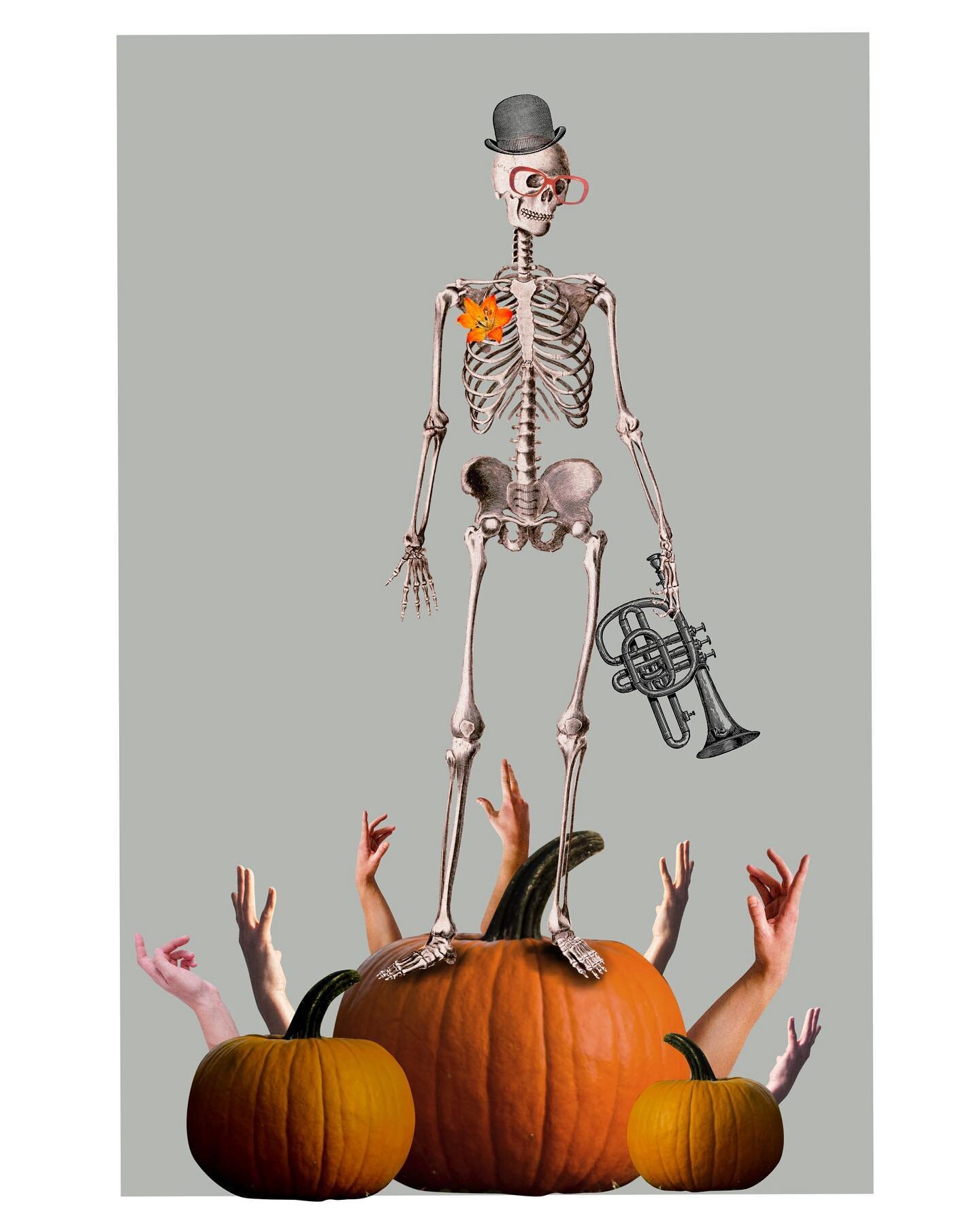 Have a hootin&rsquo; tootin&rsquo; Halloween mother lickers! 
🎃💀🎺
Would you have this guy on your wall? He&rsquo;s pretty sound, plays that trumpet like no other I know! 
Let me know and it can be a print added to my new website, launching in the 