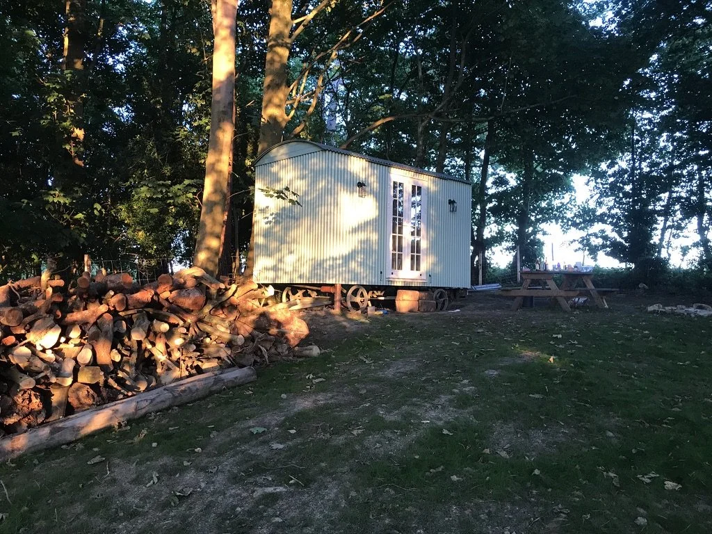 Serene setting for The Shepherds Hut in the Woods