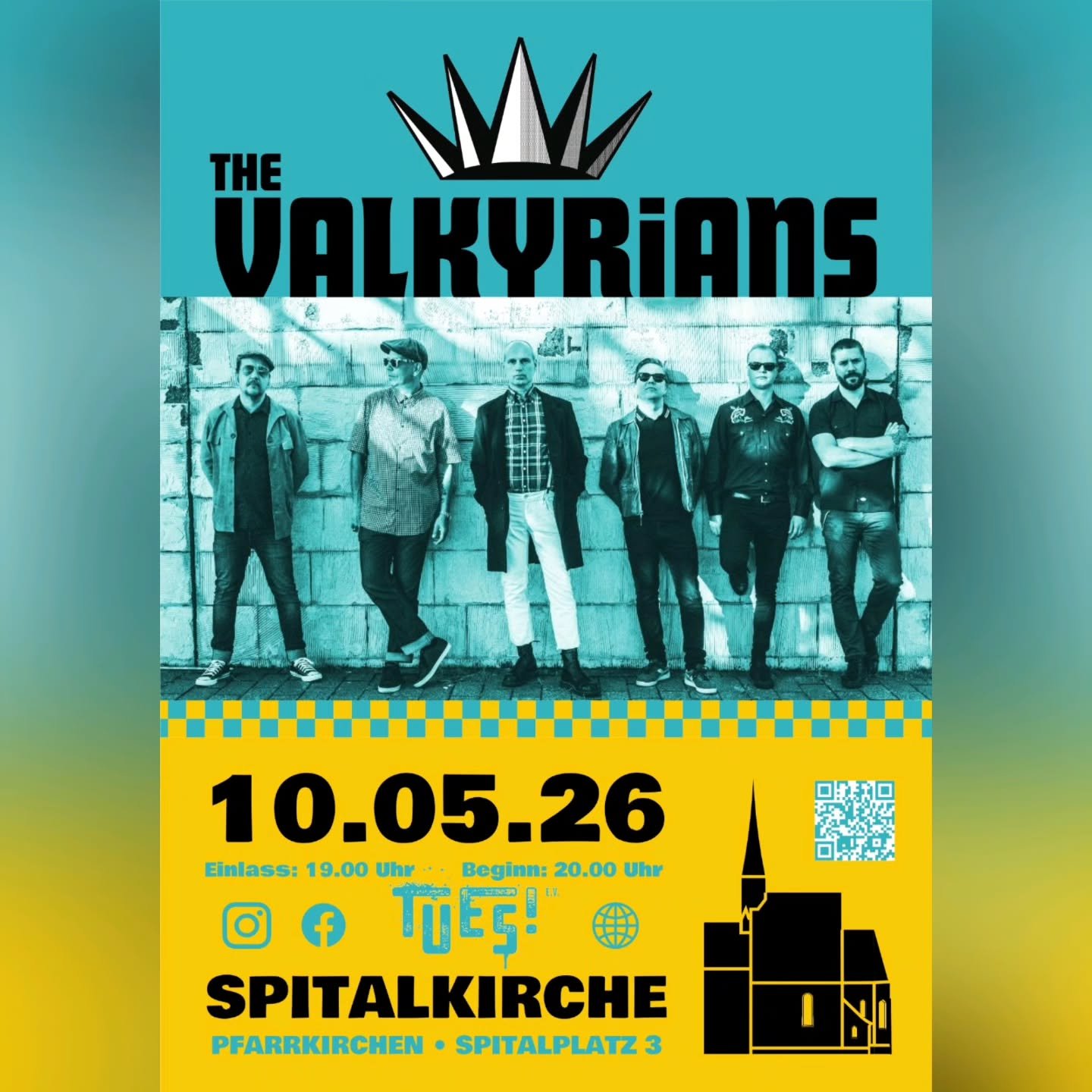 ☀️☀️ Heute in einer Woche: @the_valkyrians in der sch&ouml;nen Spitalkirche! 
Wir freuen uns riesig auf diese Band, und das sommerliche Wetter heute verst&auml;rkt unsere Vorfreude nur noch! :)
Wer vor knapp drei Jahren bei Buster Shuffle im Publikum