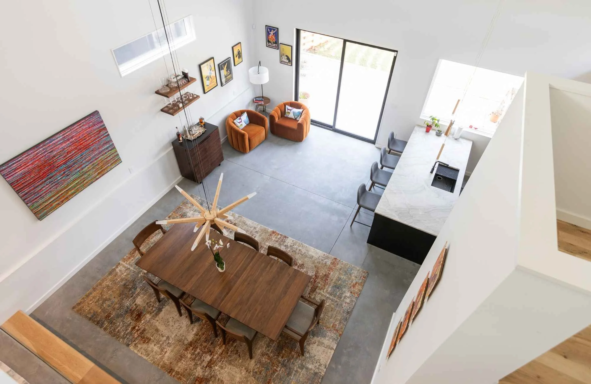 susan-hill-design-group-weddington-nc-traffic-flow-interior-design-view-of-dining-room-sitting-area-kitchen-from-above-rich-earth-tones-collected-new-build.jpg