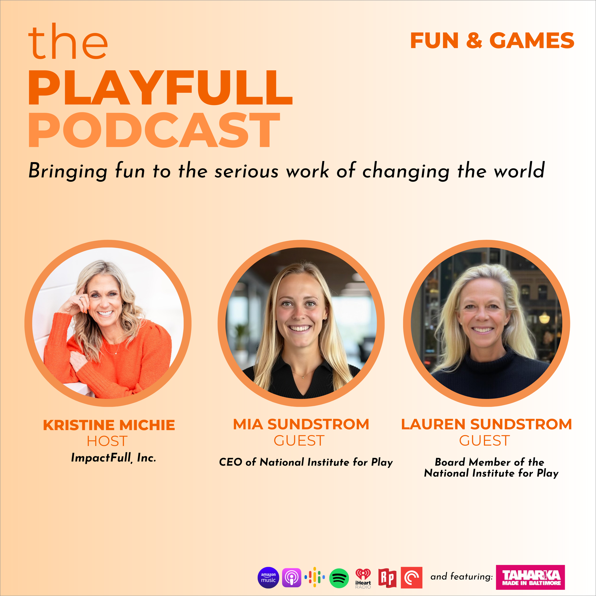 Kristine Michie - PlayFull Podcast Interview - Mia Sundstrom and Lauren Sundstrom