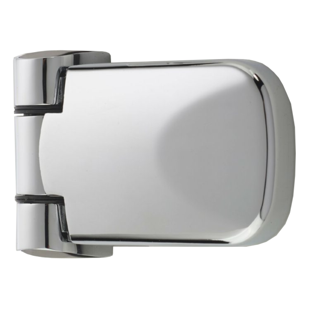 Chrome Axiom Door Hinge