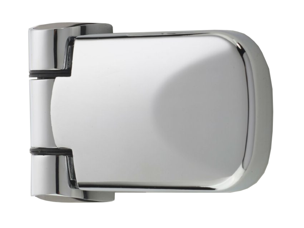 Chrome Axiom Door Hinge