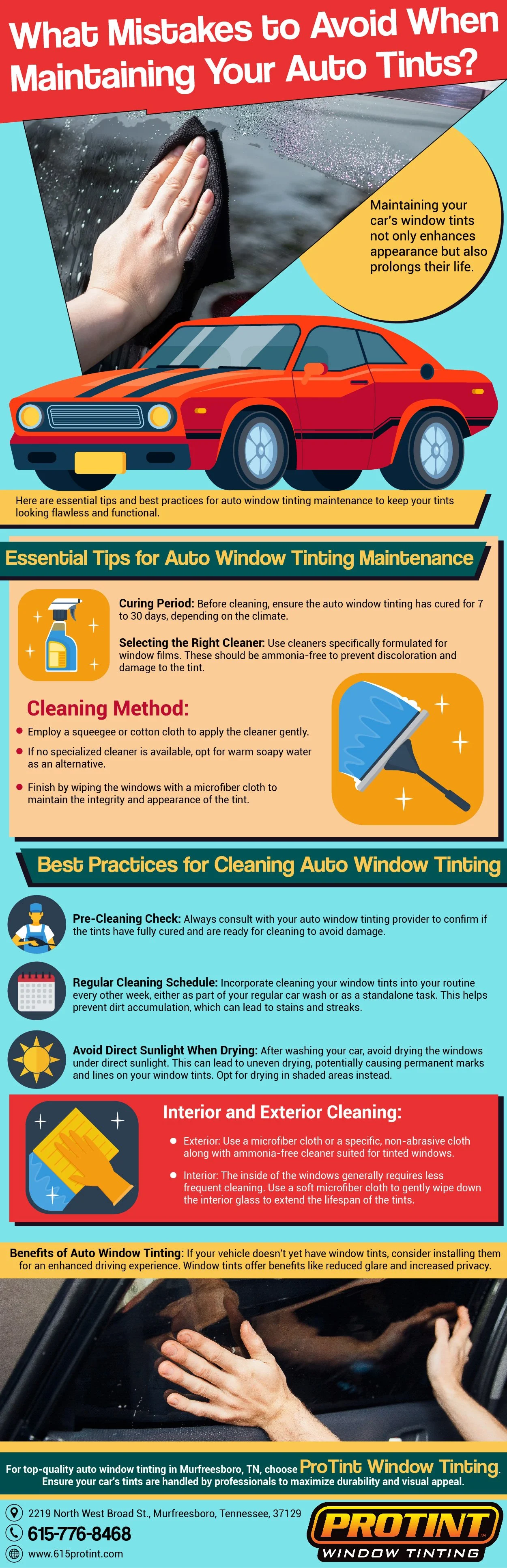 What Mistakes to Avoid When Maintaining Your Auto Tints?