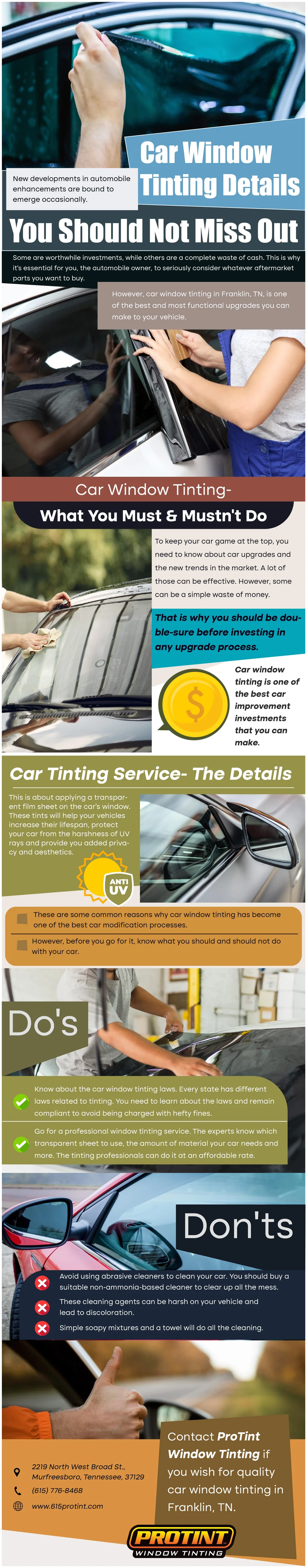 Car Window Tinting Details You Should Not Miss Out
