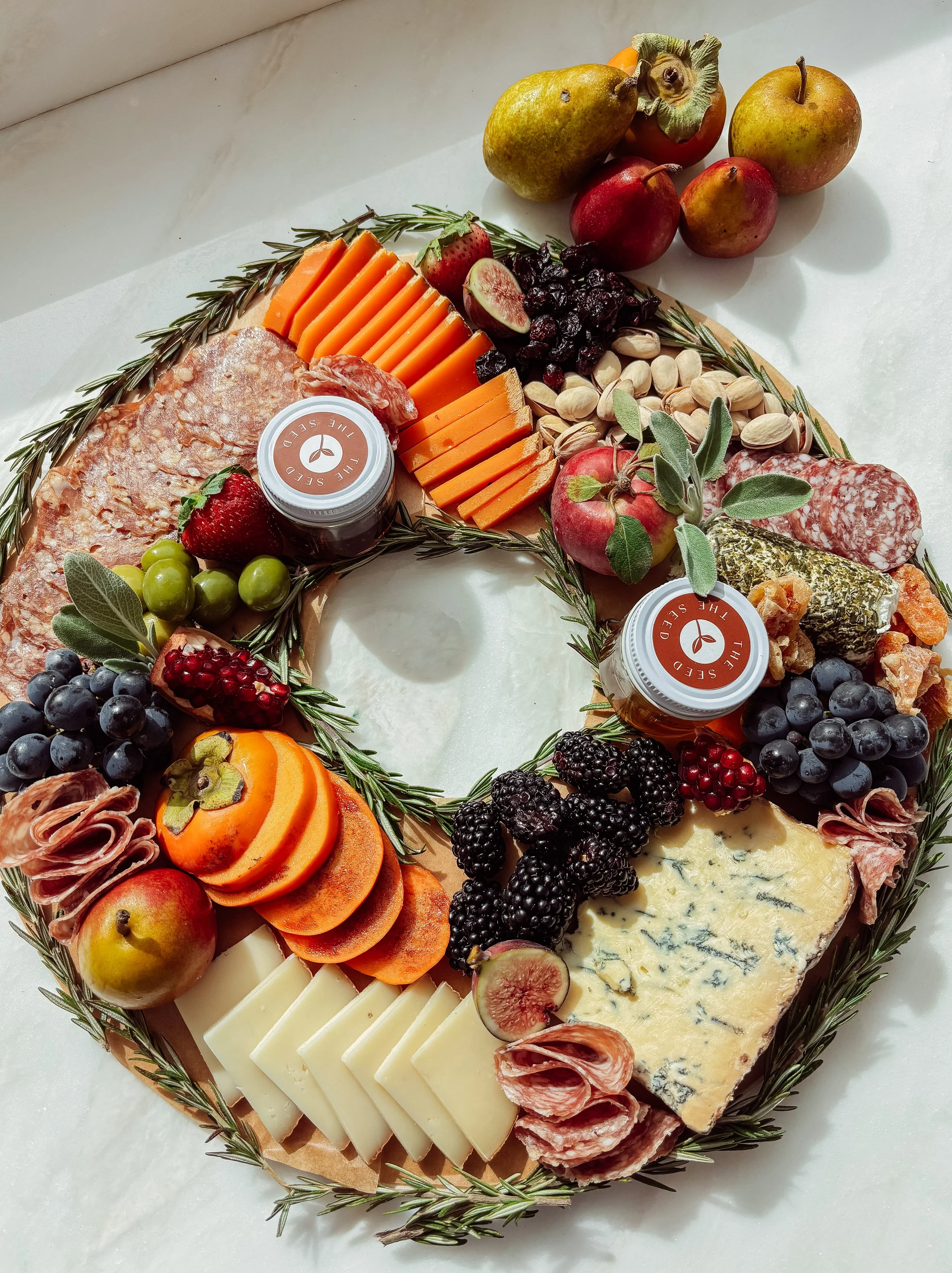 NEW: Cheese & Charcuterie Wreath Board