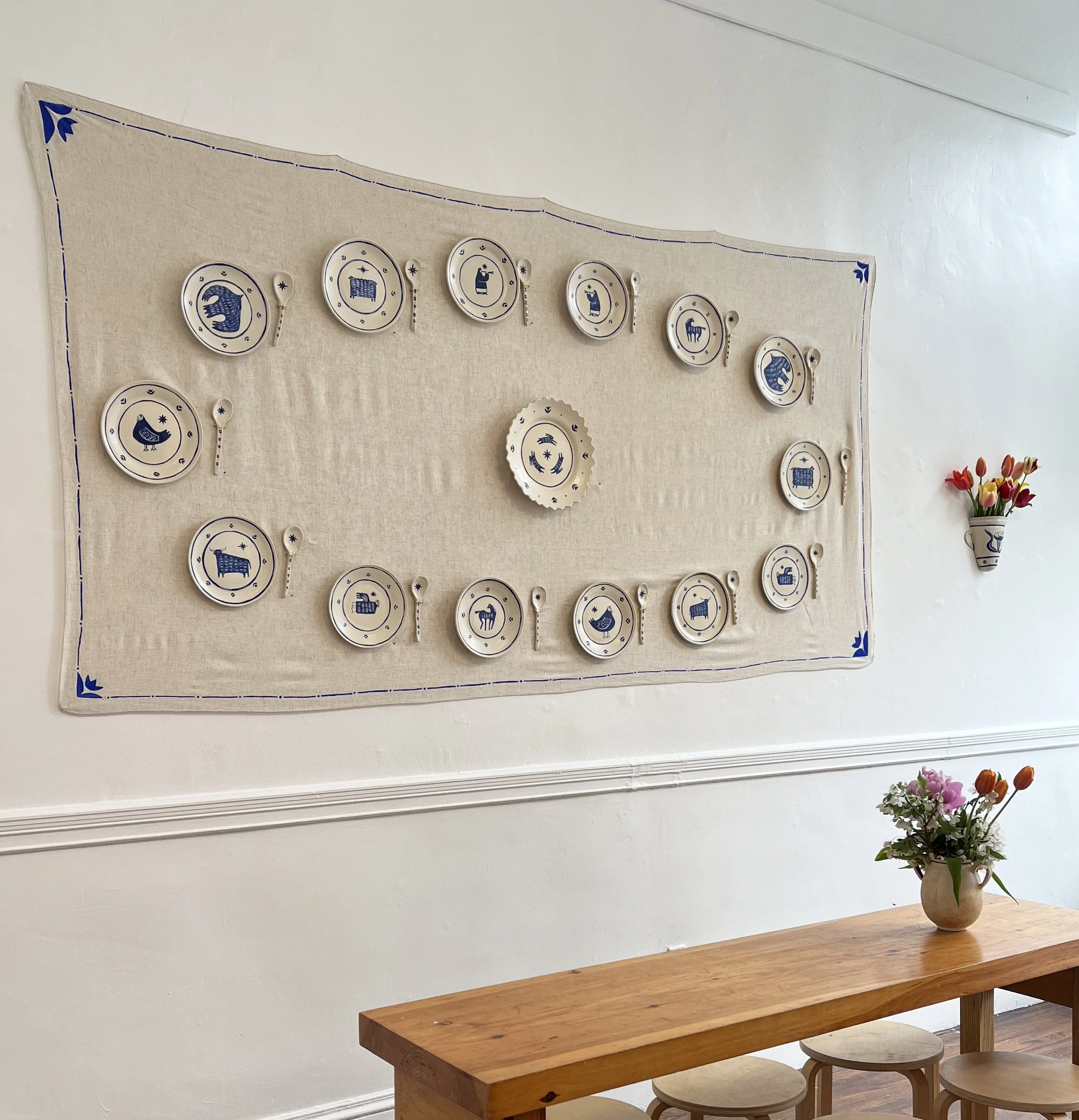 Wall Hanging Plates (from 'CAERULEA')