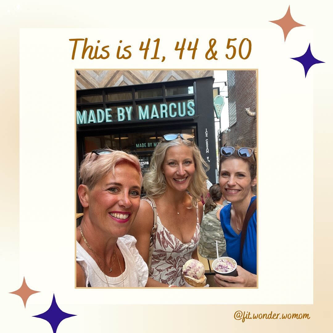 Can you believe that this is 41, 44, and 50!?!?! 🤩👏🏻😱
We went out to celebrate our friend's 50th birthday and we texted the picture to another friend and you know what they said “All of you don’t look a day over 30”.
You know