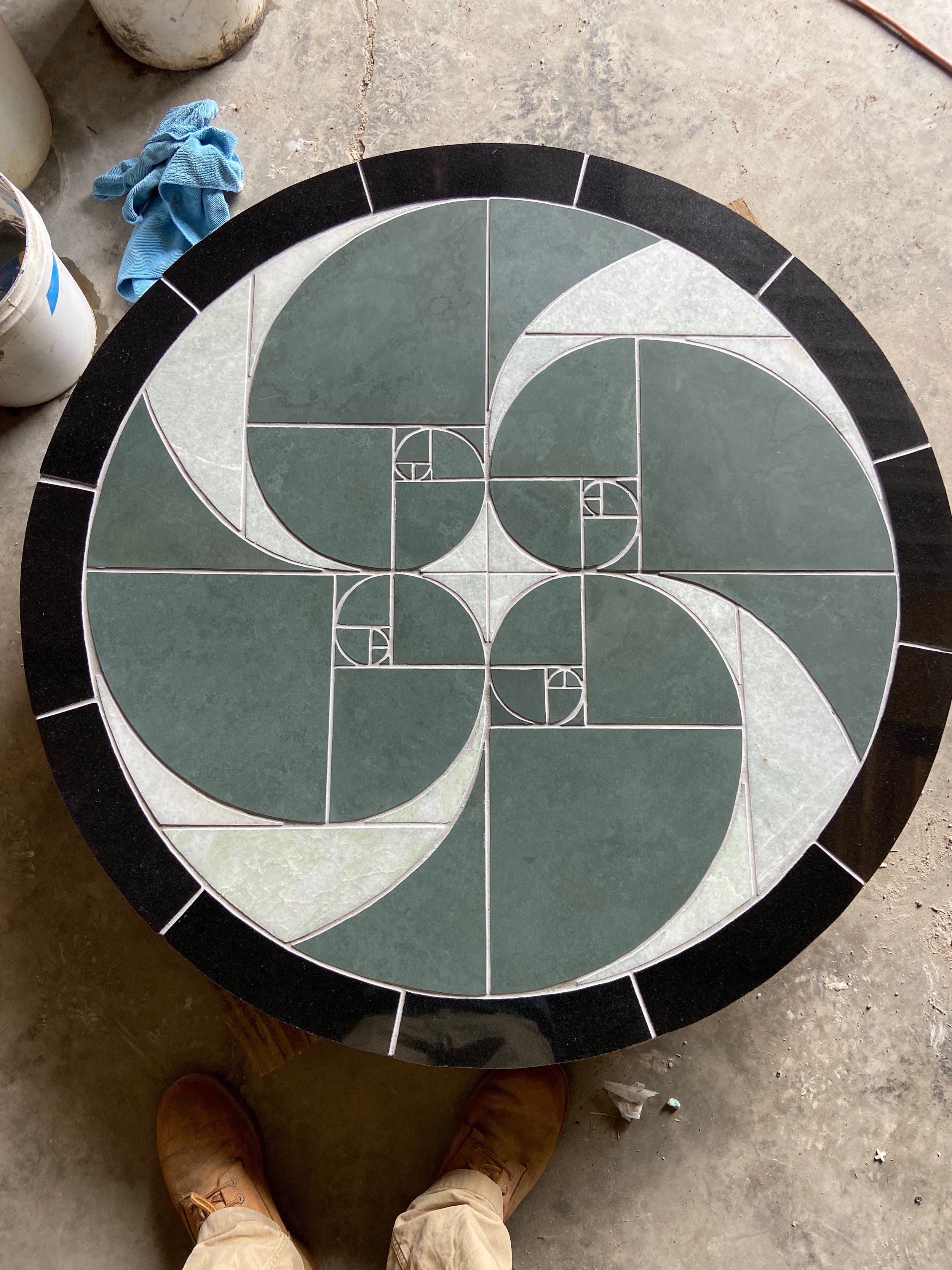 Fibonacci memorial mosaic completed