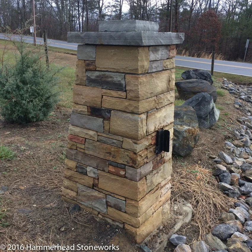 Structural stone column