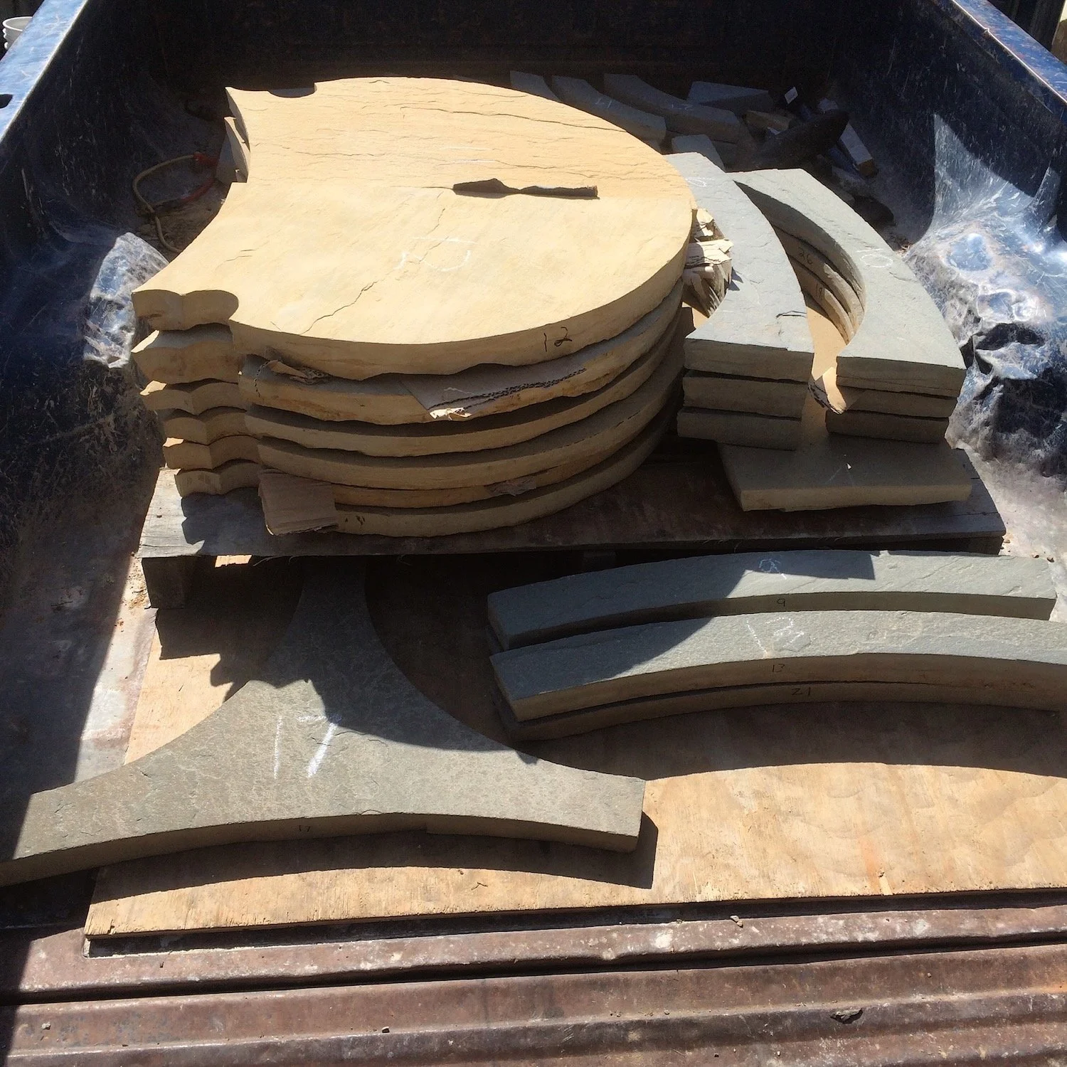 BOTT: Labyrinth, central floret. This was the first trip of MANY for this installation.