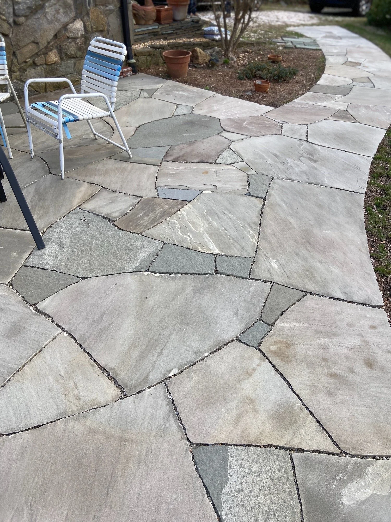 Gray Tennessee, Pennsylvania full-color patio, North Asheville